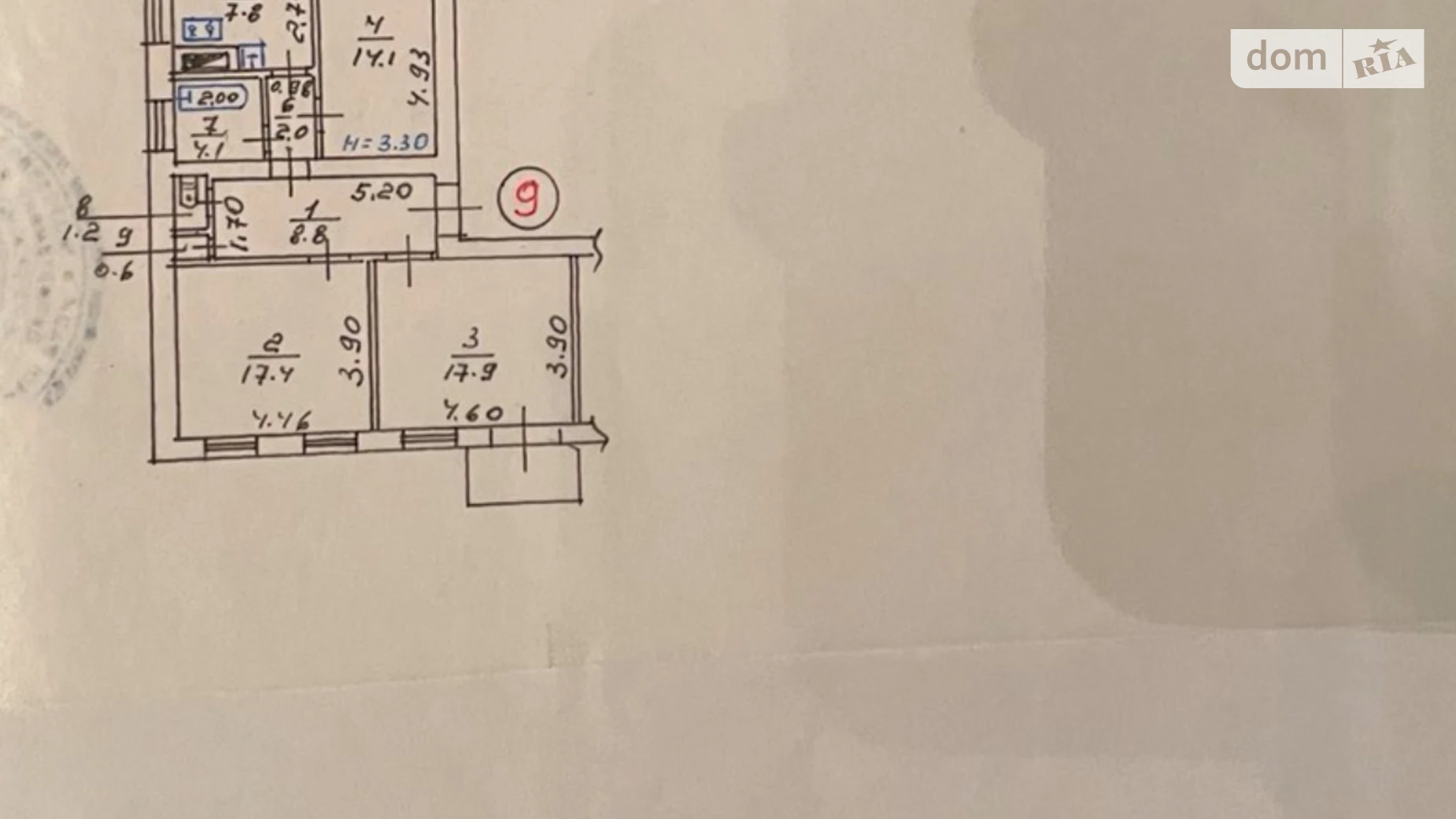 Продается 3-комнатная квартира 75.9 кв. м в Харькове, ул. Данилевского, 12 - фото 4