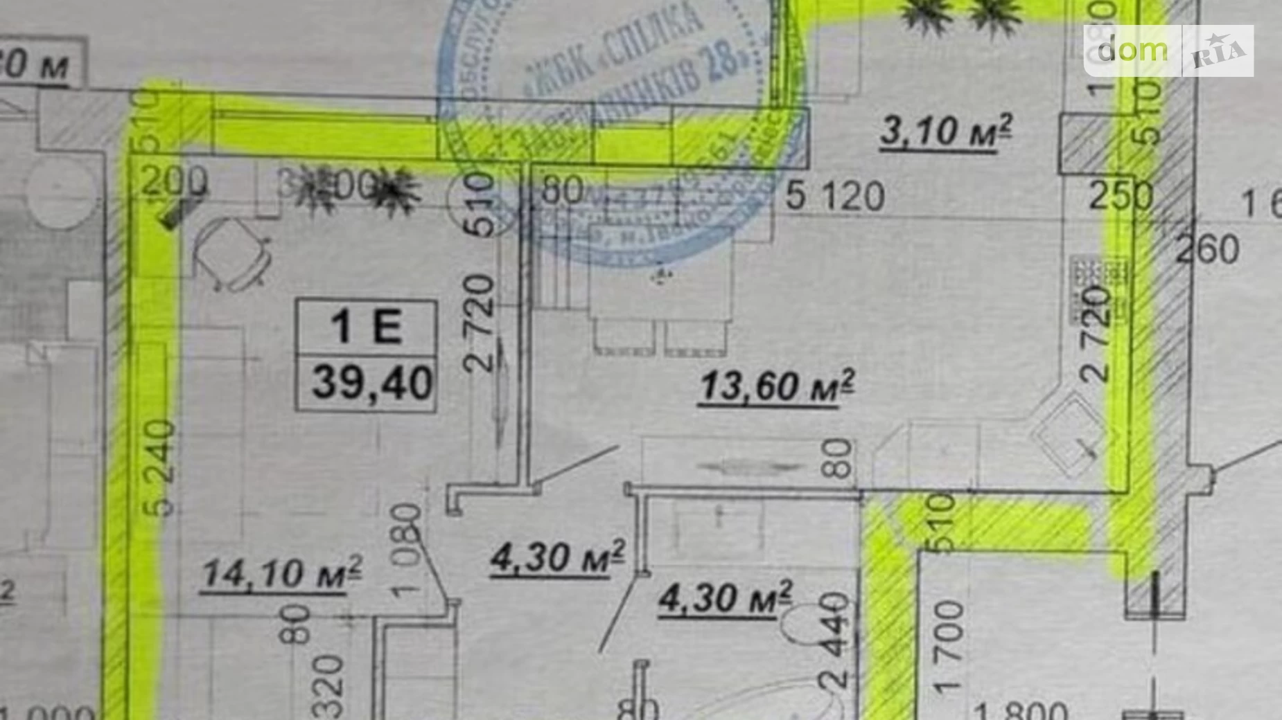 Продається 1-кімнатна квартира 40 кв. м у Івано-Франківську, вул. Княгинин, 44 - фото 2
