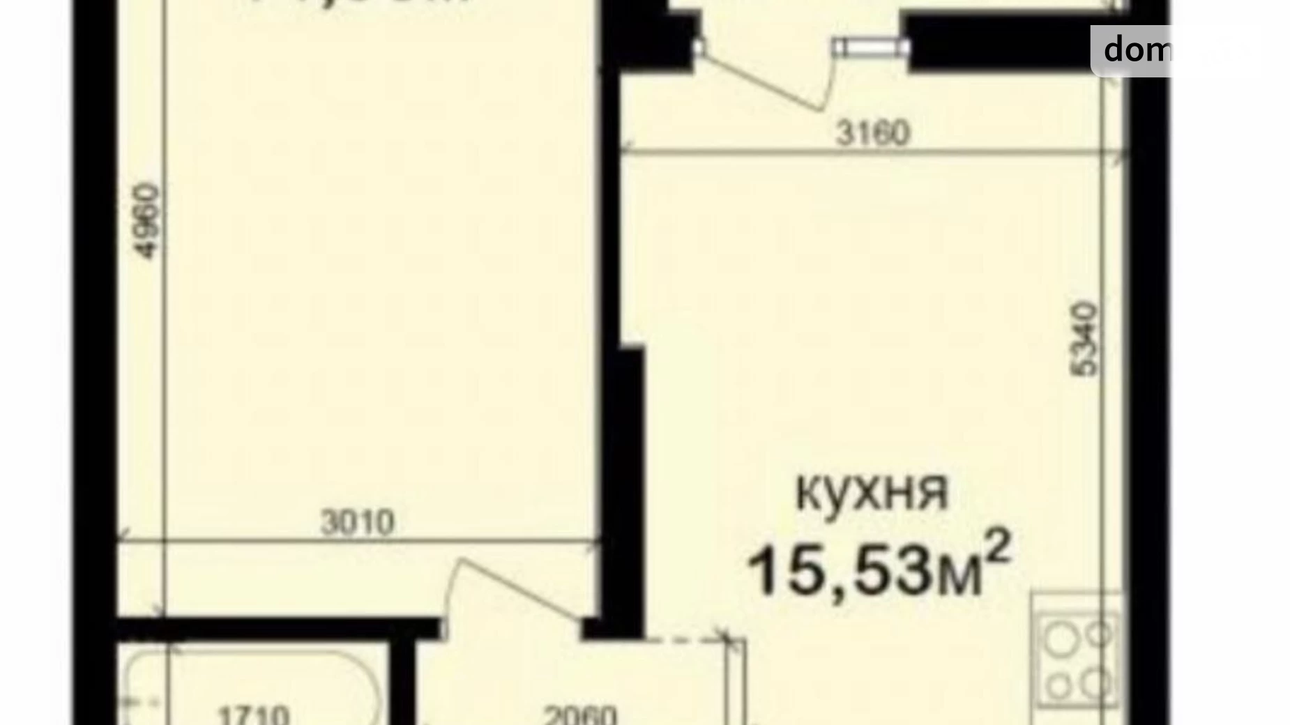 Продається 1-кімнатна квартира 41.6 кв. м у Києві, вул. Академіка Заболотного, 148В - фото 2