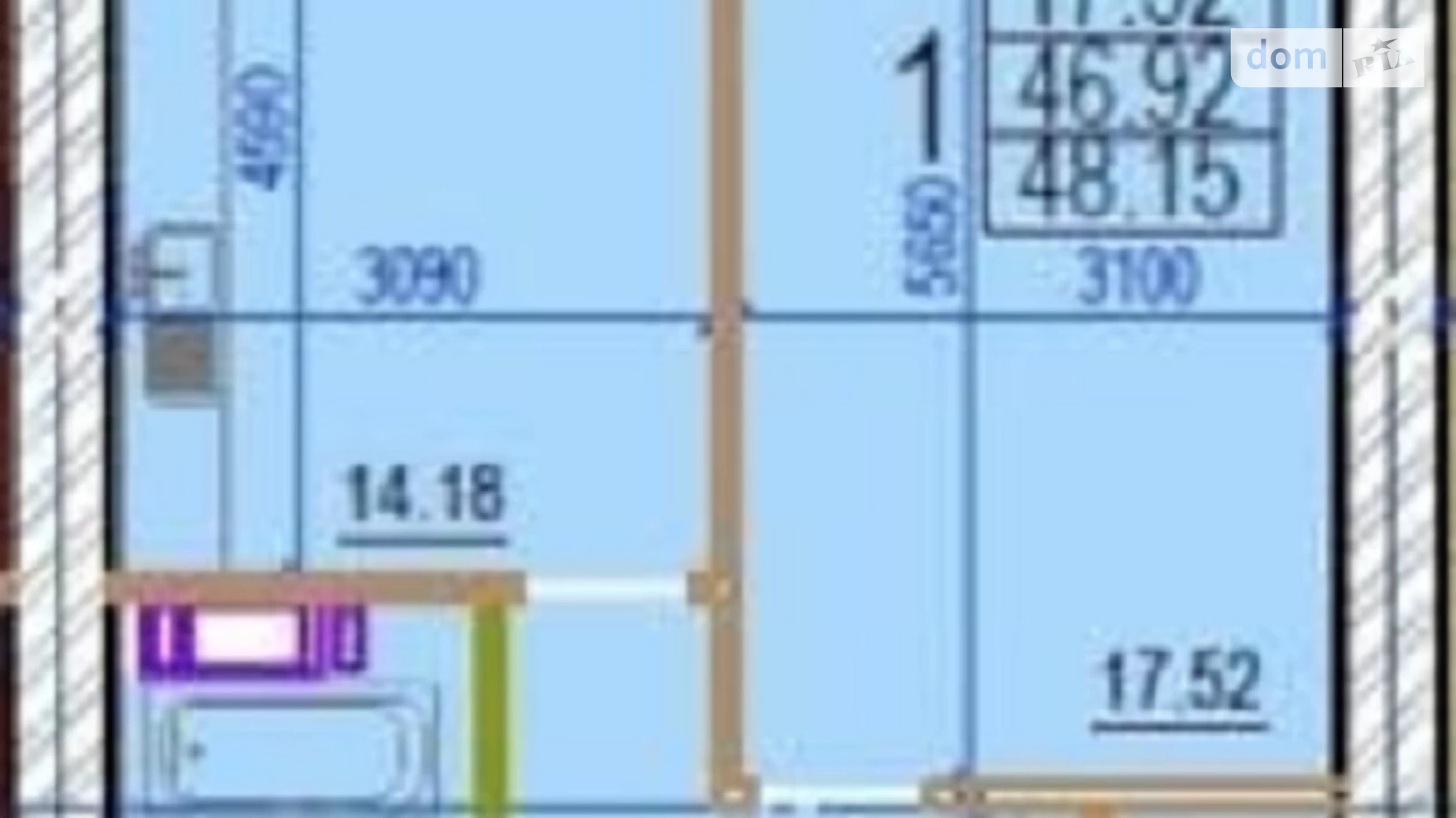 Продается 1-комнатная квартира 48 кв. м в Харькове, ул. Клочковская, 98А - фото 2
