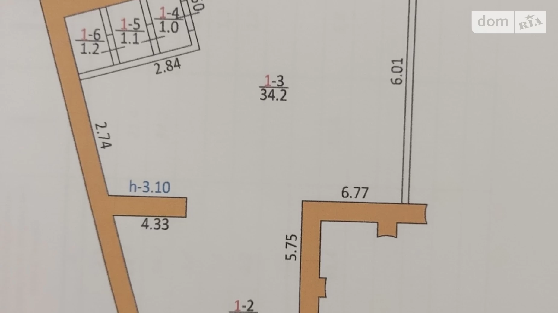 Сдается в аренду помещения свободного назначения 62 кв. м в 4-этажном здании, цена: 40000 грн - фото 2