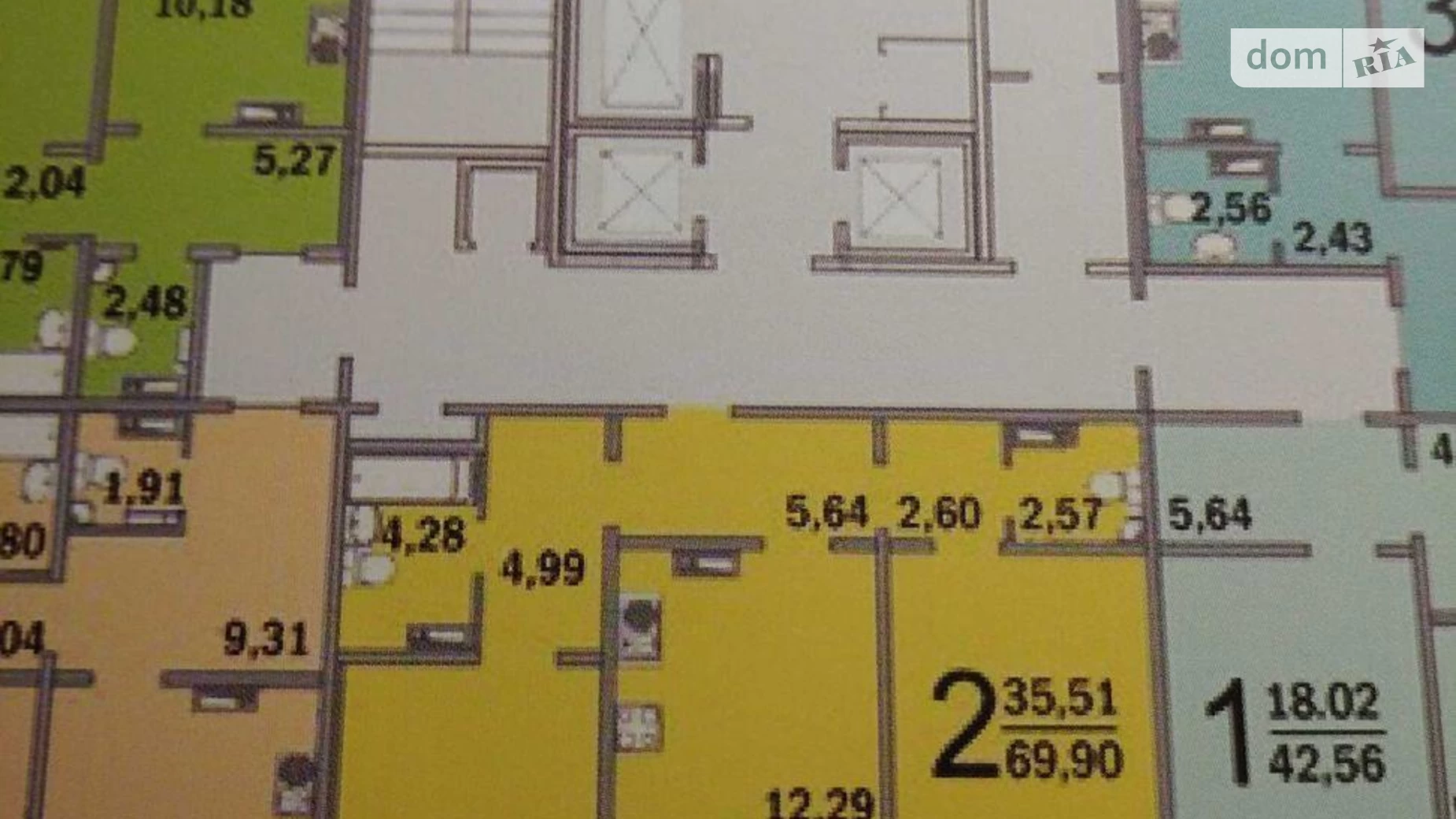 Продается 2-комнатная квартира 68 кв. м в Киеве, ул. Михаила Максимовича, 5 - фото 2