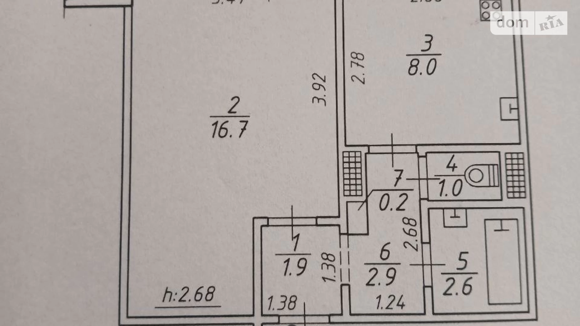 Продается 1-комнатная квартира 36.3 кв. м в Сумах, ул. Героев Крут, 40 - фото 2