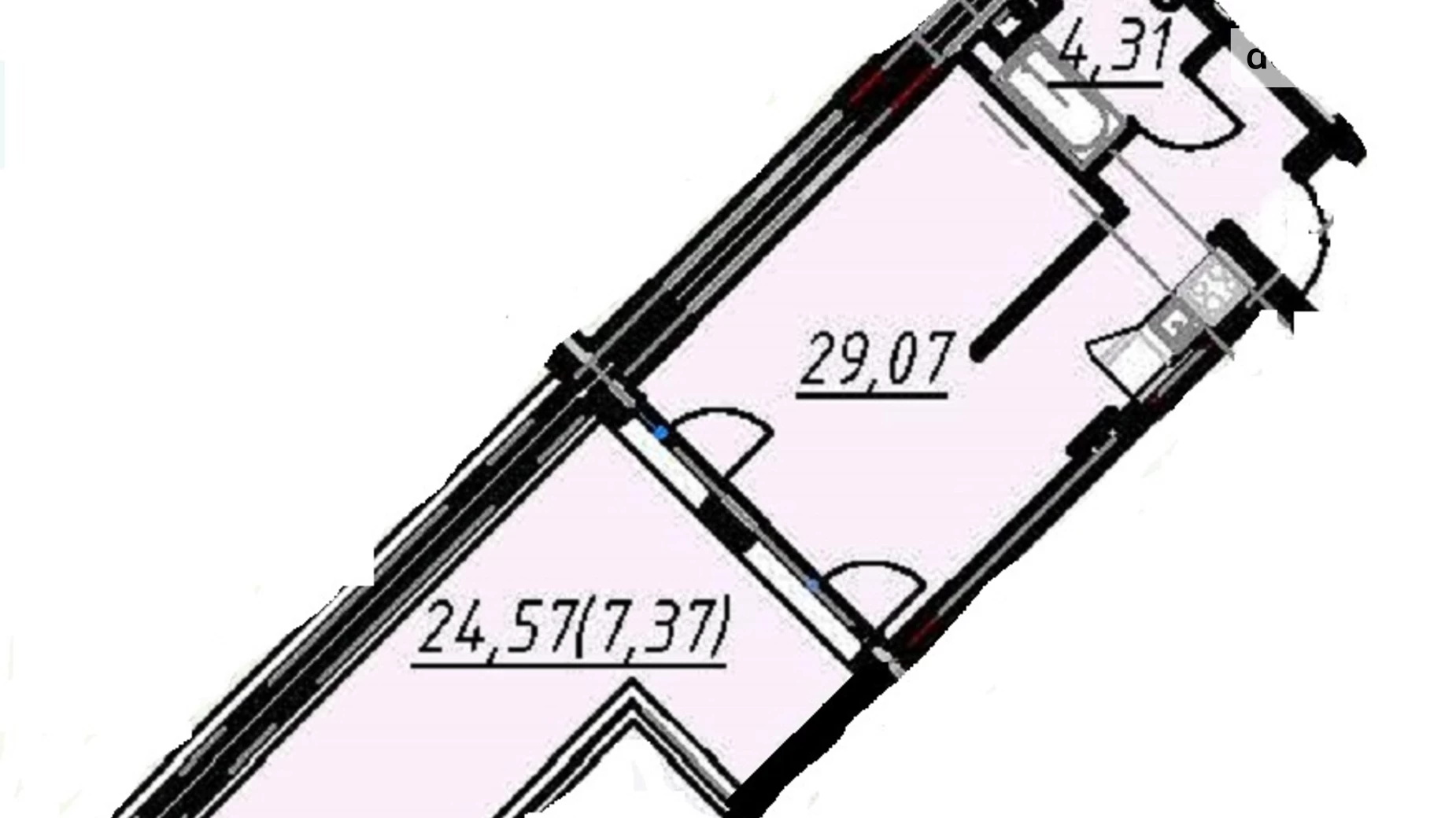 Продается 1-комнатная квартира 41.7 кв. м в Одессе - фото 5