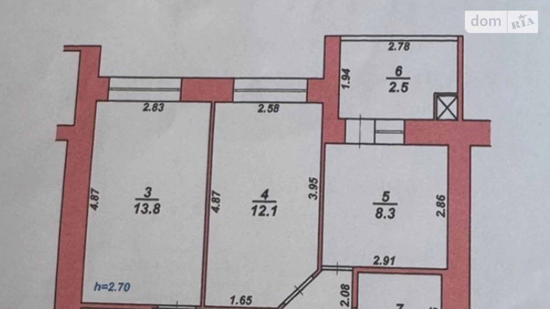 Продается 2-комнатная квартира 48.6 кв. м в Хмельницком, цена: 41000 $ - фото 2