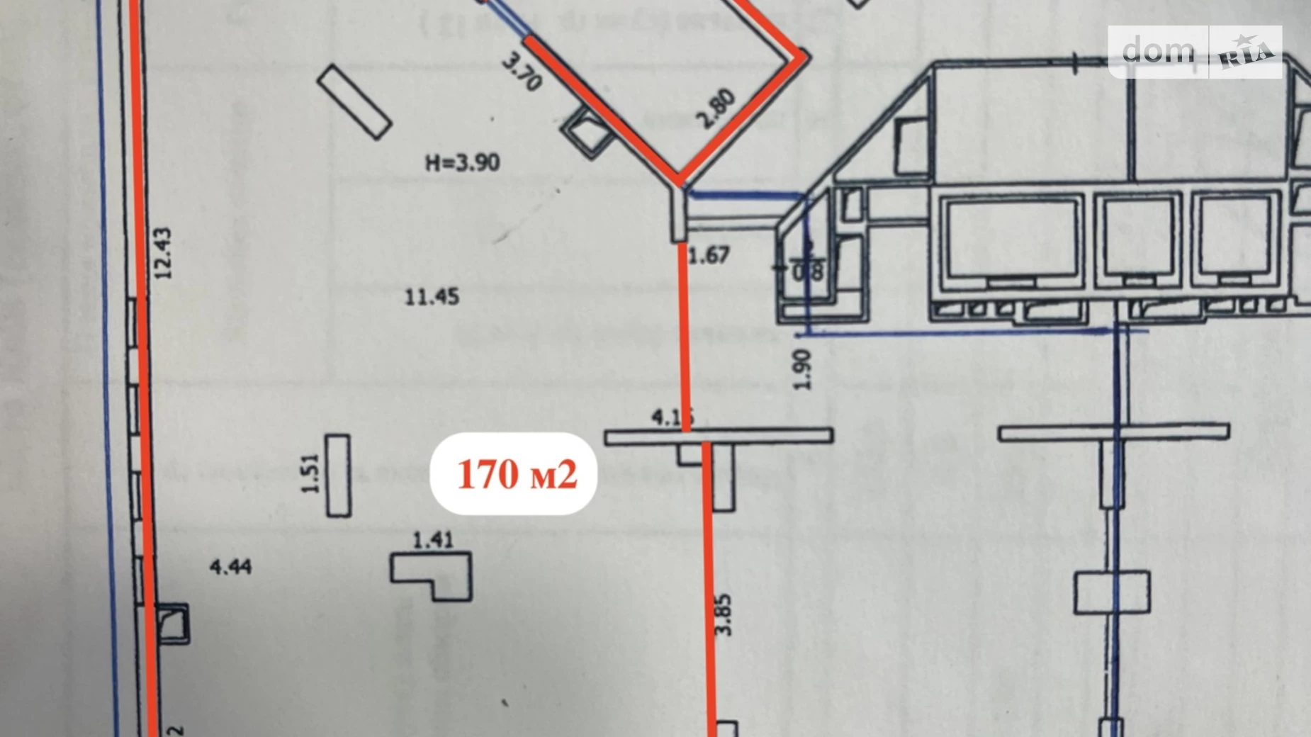 Сдается в аренду помещения свободного назначения 234.4 кв. м в 24-этажном здании, цена: 117000 грн - фото 5