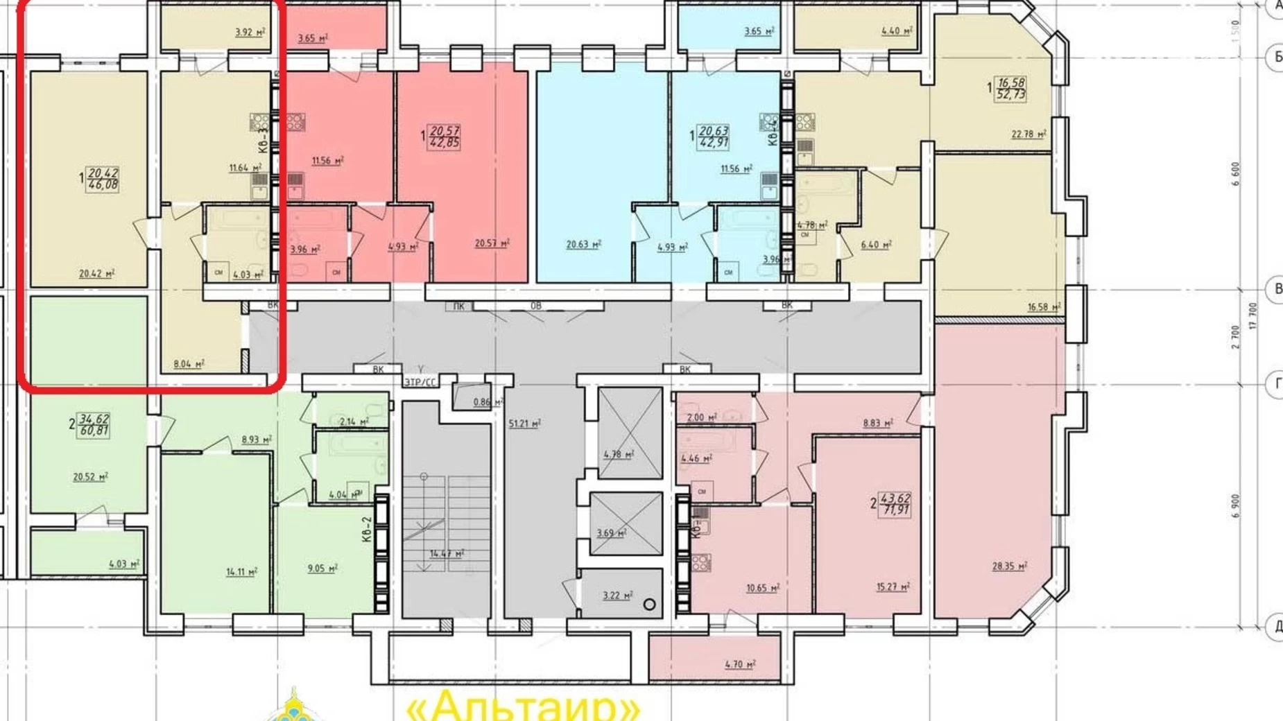 Продается 1-комнатная квартира 47 кв. м в Харькове, ул. Заливная, 10 - фото 2