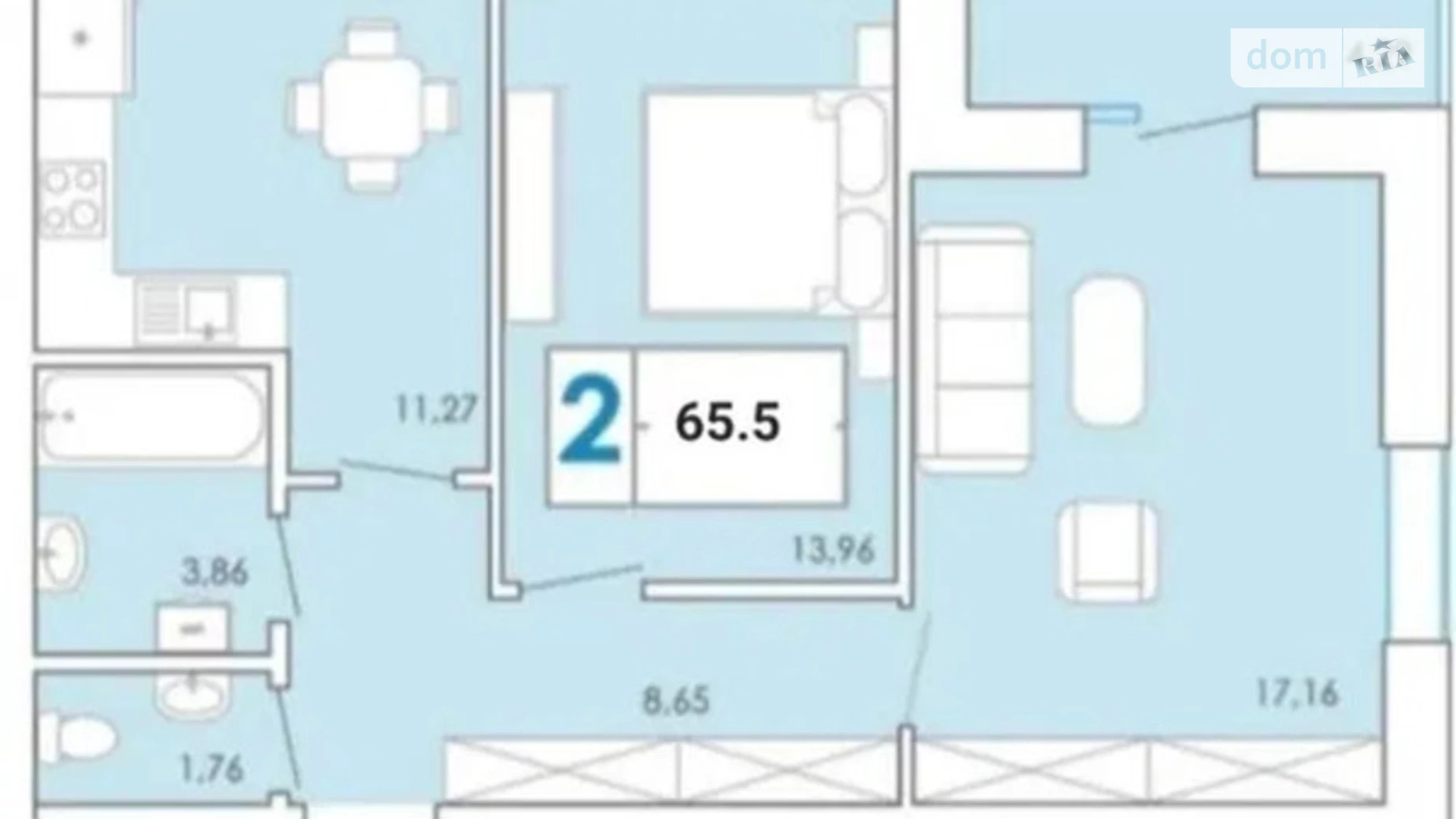 Продається 2-кімнатна квартира 65.5 кв. м у Хмельницькому, вул. Залізняка Максима, 1Б - фото 3