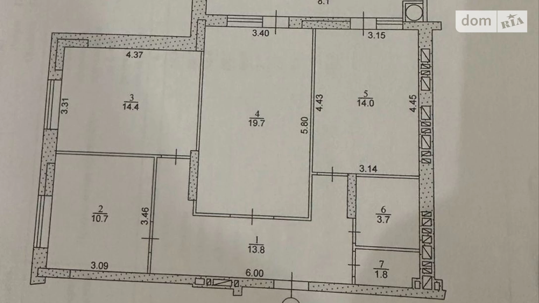 3-комнатная квартира 87 кв. м в Тернополе, ул. Чумацкая - фото 2