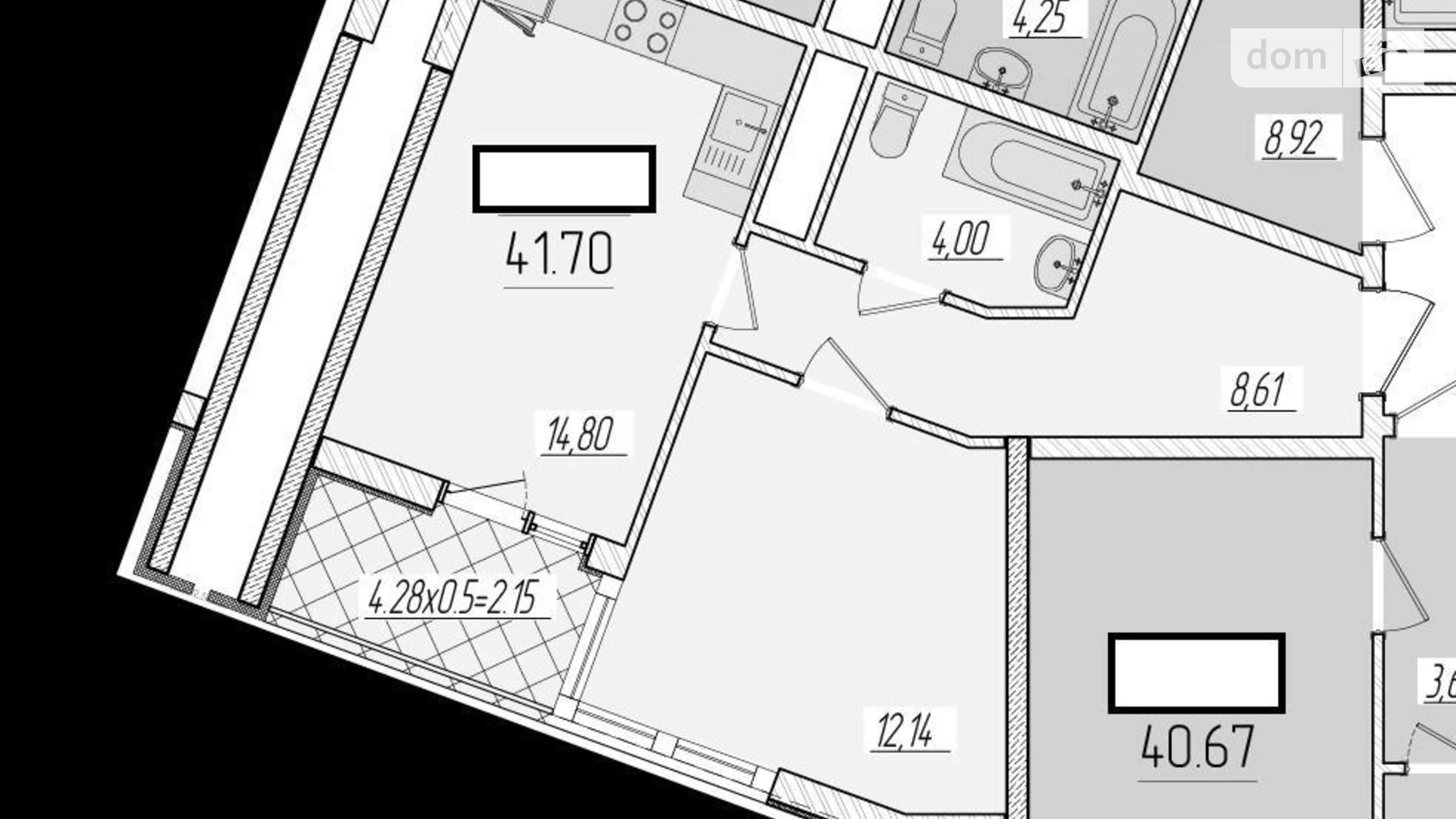 Продається 1-кімнатна квартира 41 кв. м у Одесі, вул. Краснова, 3 - фото 2
