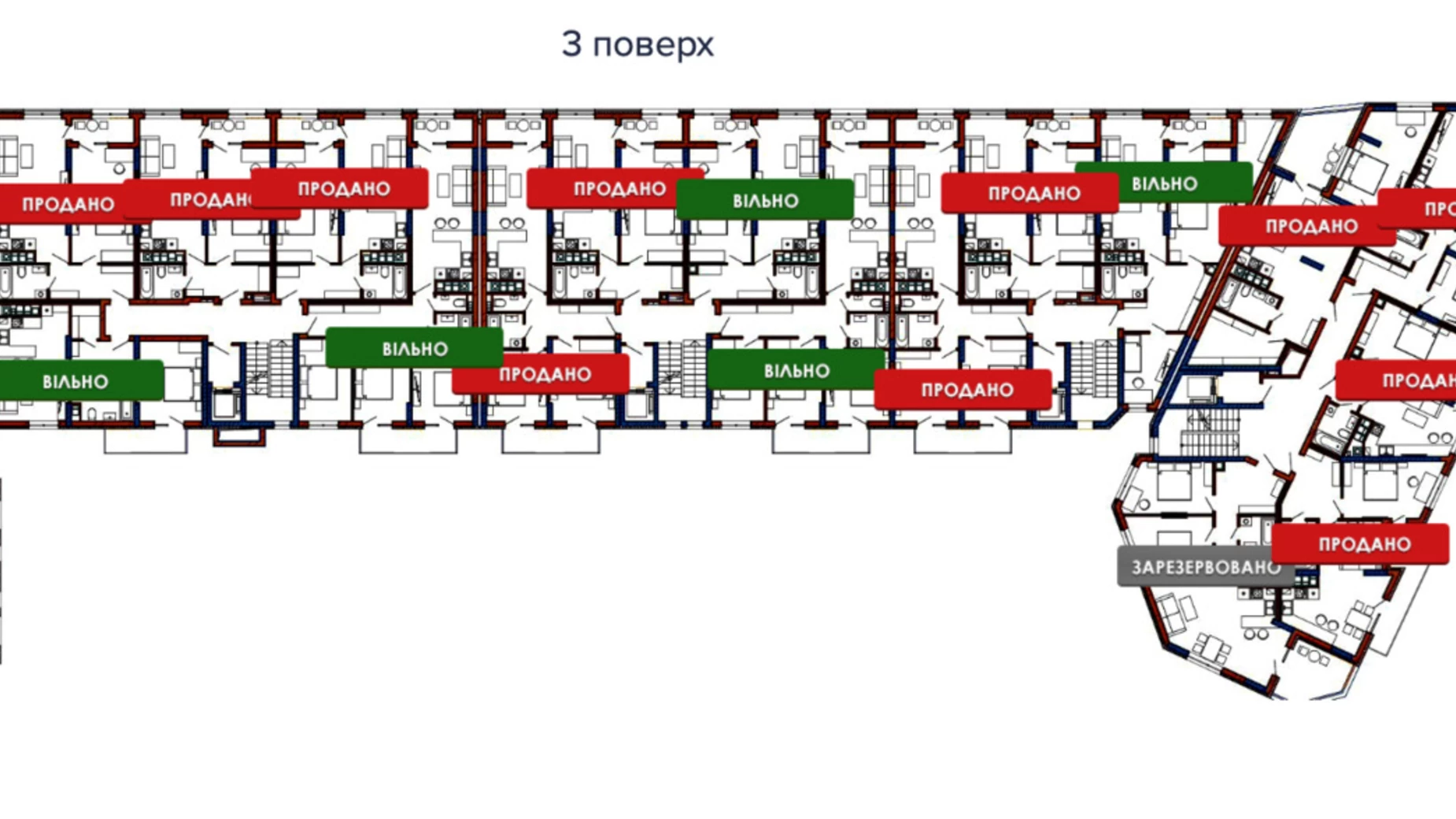 Продается 1-комнатная квартира 53.1 кв. м в Львове, ул. Клепаровская, 15 - фото 3
