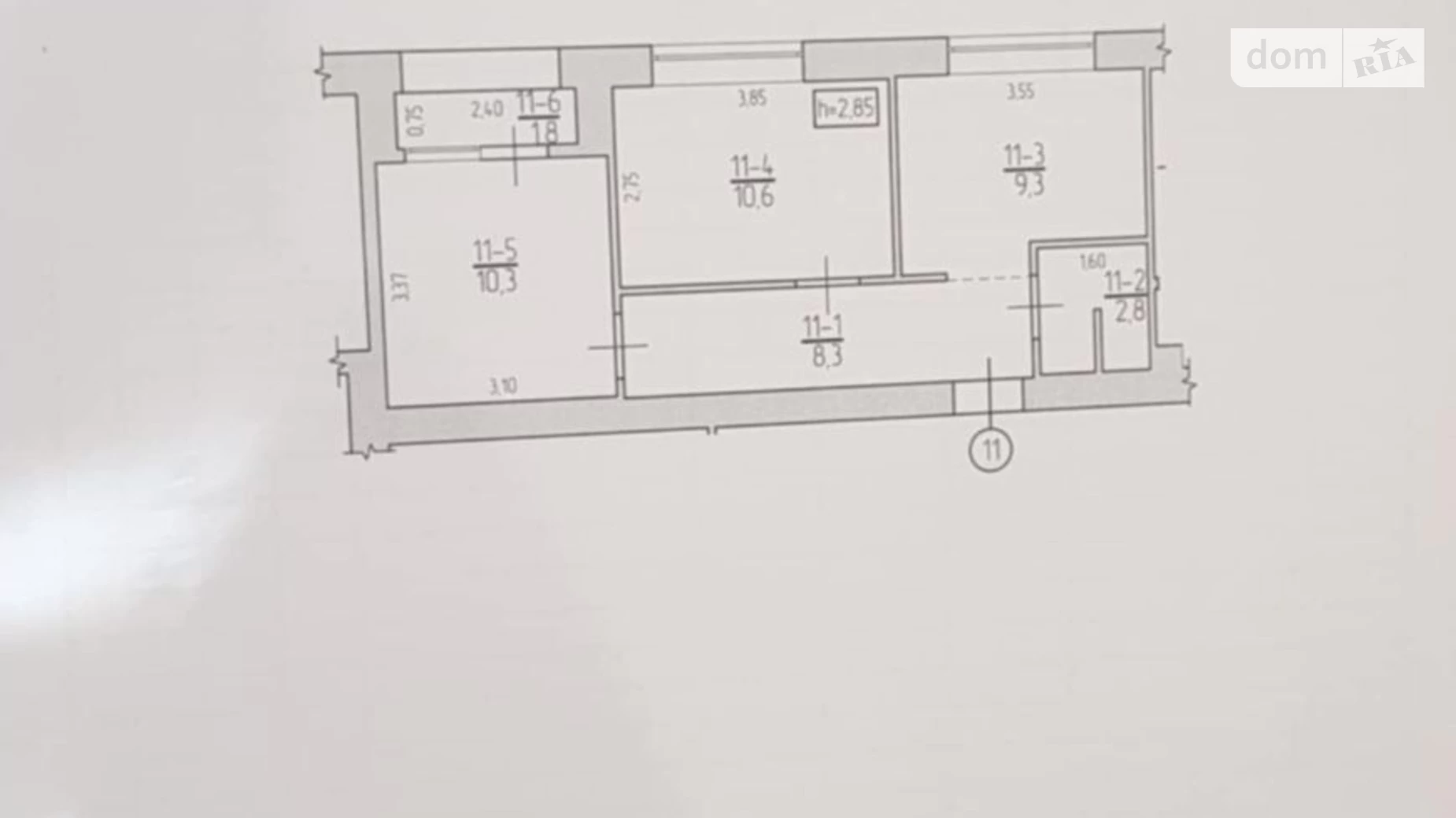 Продається 2-кімнатна квартира 43 кв. м у Сваляві, вул. Алексія, 11 - фото 2