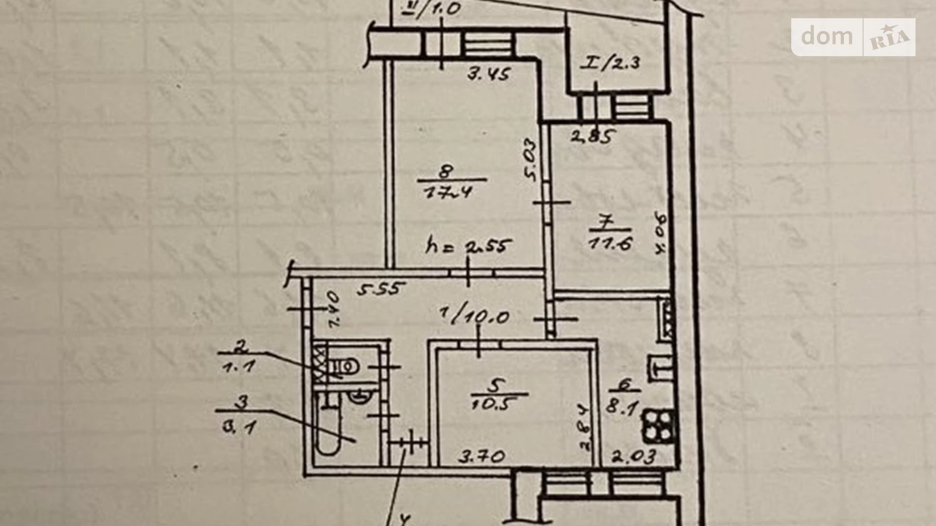 Продається 3-кімнатна квартира 65.6 кв. м у Дніпрі, цена: 39999 $ - фото 4