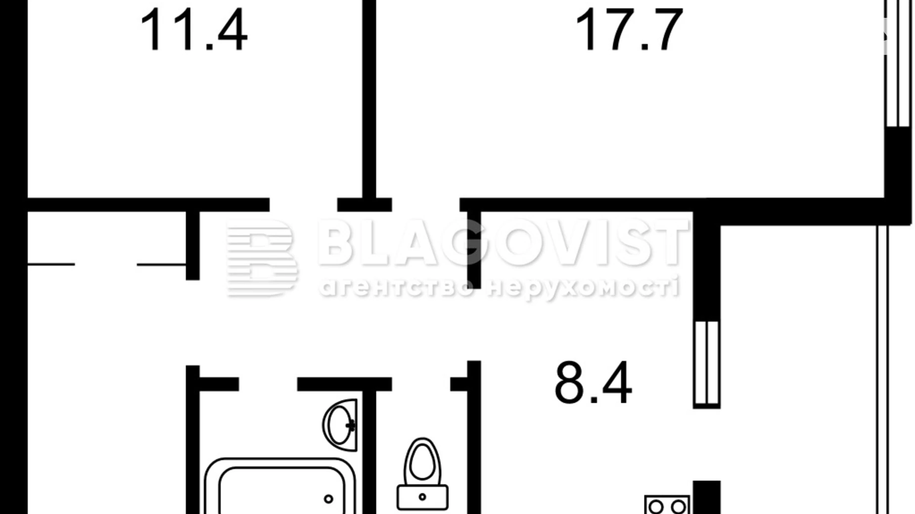 Продається 2-кімнатна квартира 54 кв. м у Києві, вул. Йорданська, 11Г - фото 2