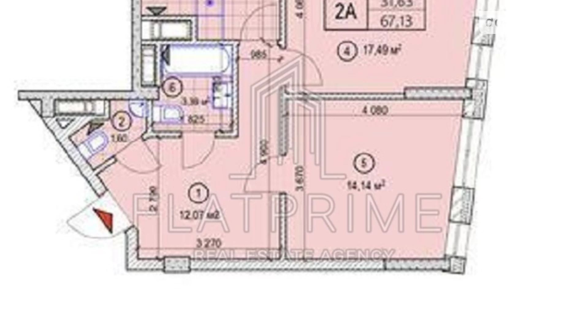 Продается 2-комнатная квартира 68 кв. м в Киеве, ул. Юлии Здановской(Михаила Ломоносова) - фото 2
