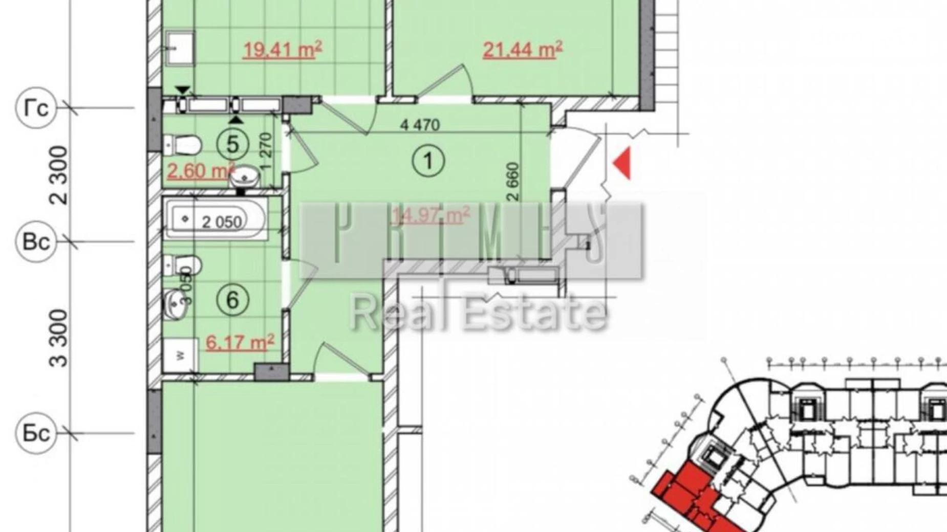 Продается 3-комнатная квартира 90 кв. м в Киеве, ул. Михаила Бойчука, 19А - фото 2