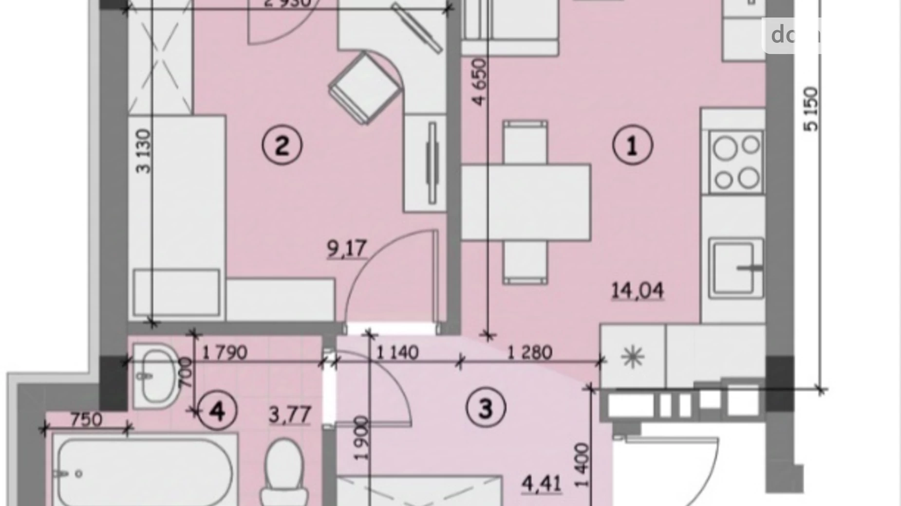 Продается 1-комнатная квартира 36 кв. м в Киеве, ул. Идейная, 10 - фото 2
