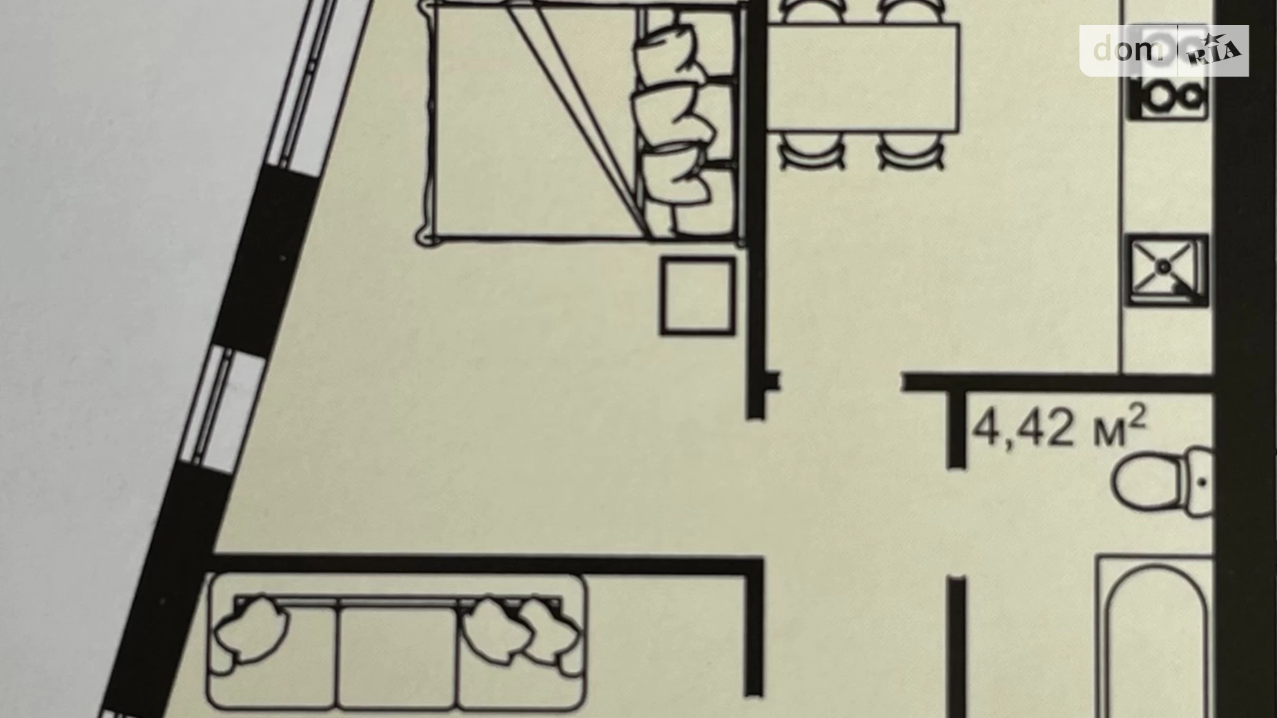 2-комнатная квартира 51 кв. м в Тернополе, ул. Белогорская - фото 3