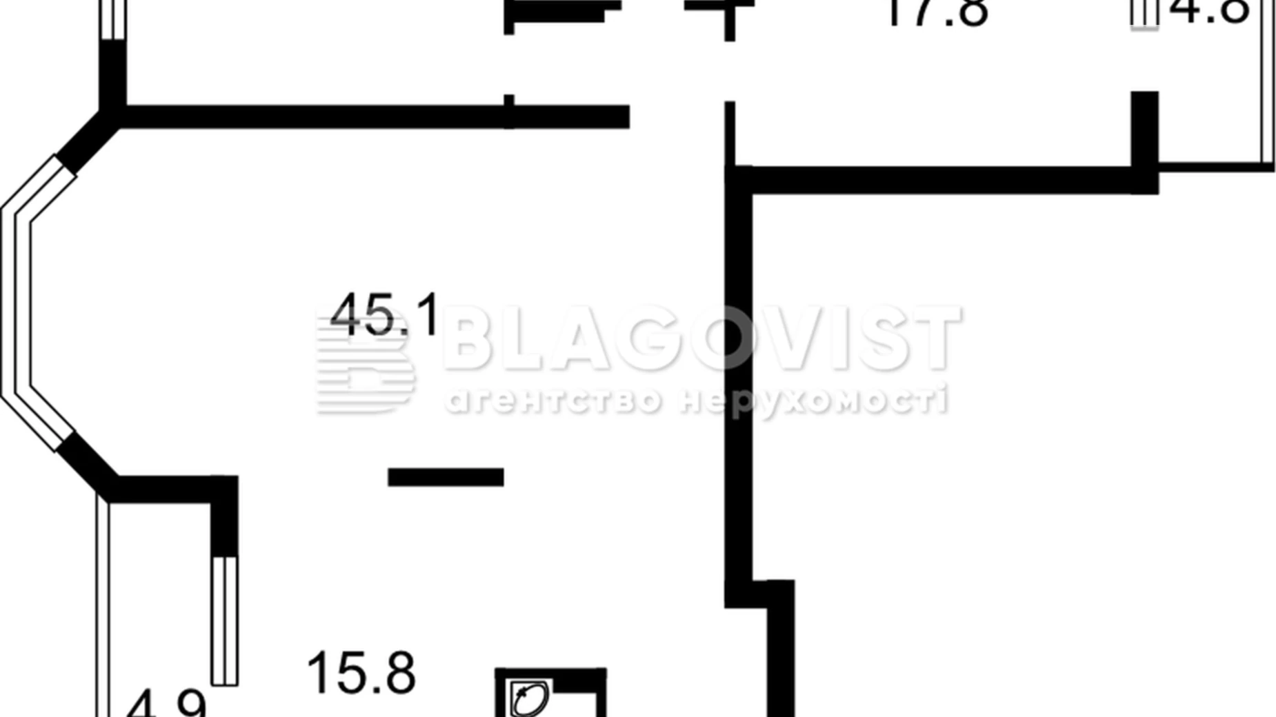 Продается 3-комнатная квартира 110 кв. м в Киеве, ул. Бориса Гмыри, 6 - фото 2
