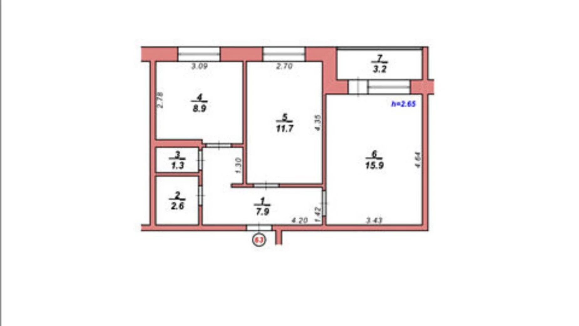 Продається 1-кімнатна квартира 45.2 кв. м у Львові, вул. Роксоляни - фото 3