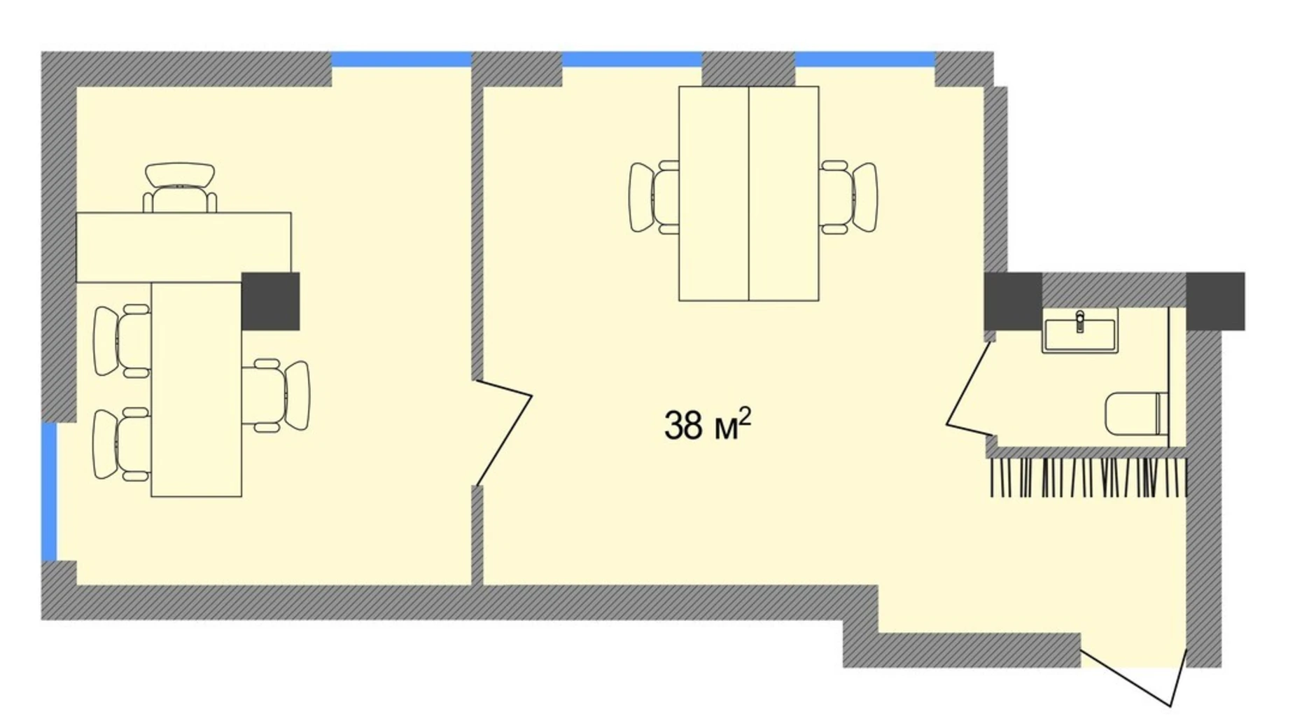 Продается офис 38 кв. м в бизнес-центре, цена: 45600 $ - фото 2