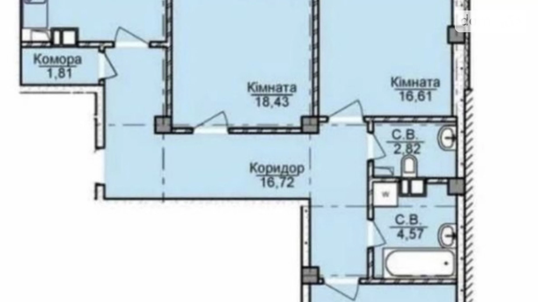 Продається 3-кімнатна квартира 88 кв. м у Черкасах, вул. Праведниці Шулежко(Пушкіна), 31 - фото 4