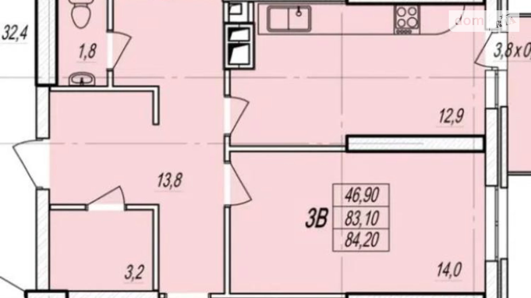 Продается 3-комнатная квартира 85 кв. м в Одессе, ул. Жаботинского - фото 2