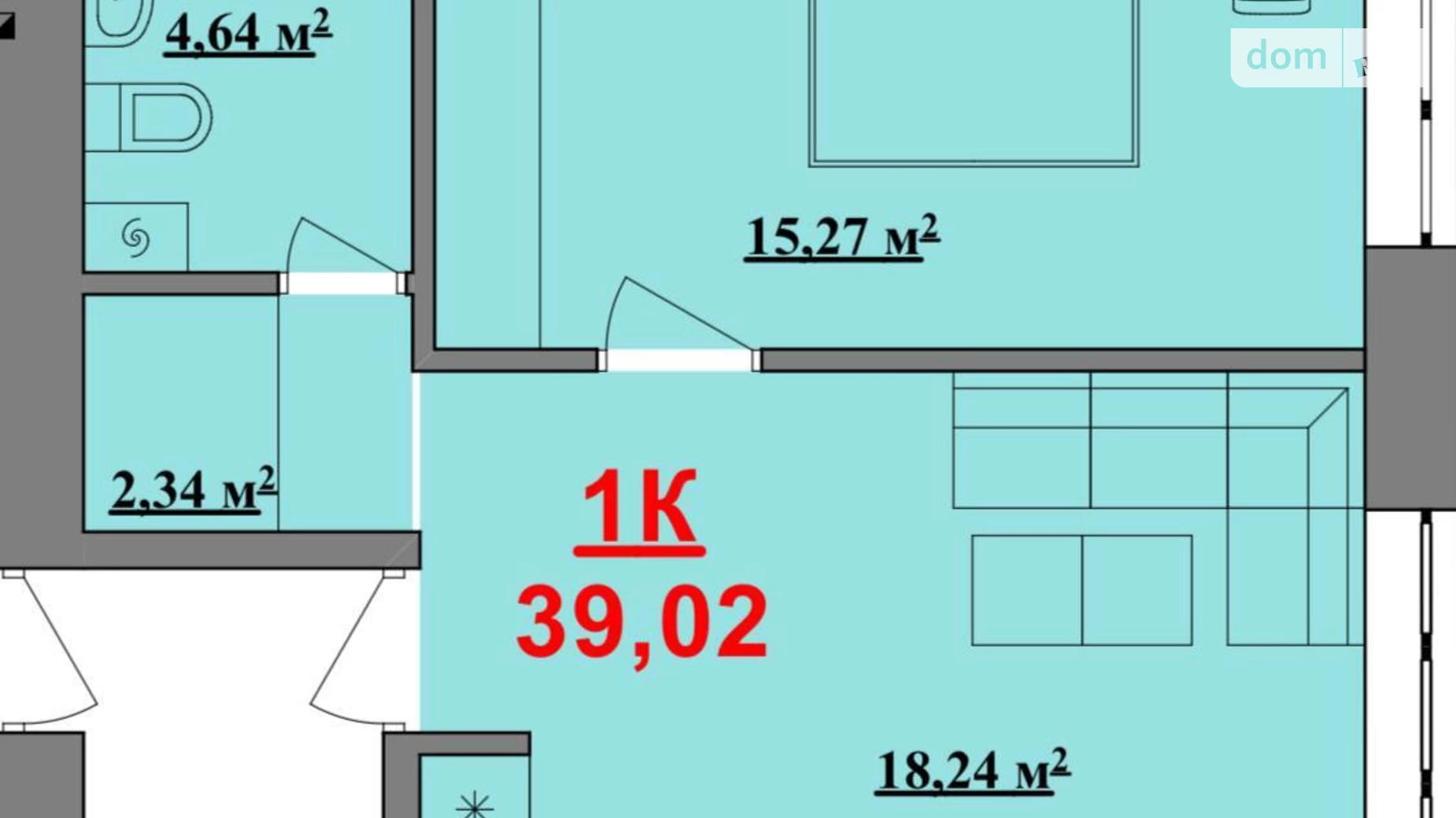 Продається 1-кімнатна квартира 40 кв. м у Івано-Франківську, вул. Урожайна, 7А - фото 2