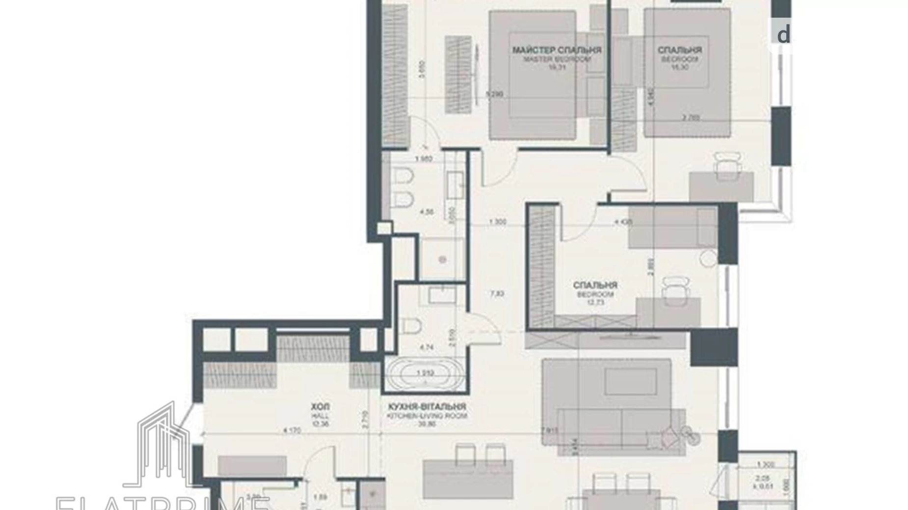 Продается 3-комнатная квартира 124 кв. м в Киеве, ул. Василия Тютюнника, 39 - фото 2