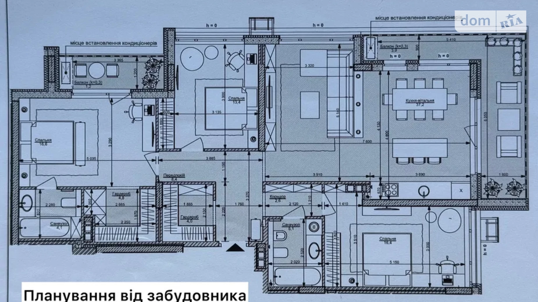 Продається 3-кімнатна квартира 118.6 кв. м у Києві, вул. Салютна, 2 корпус 18 - фото 3