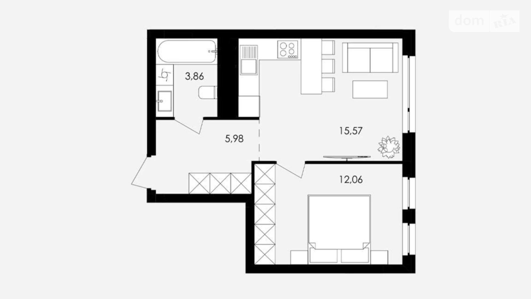 Продается 1-комнатная квартира 37 кв. м в Сокольниках, ул. Героев Майдана, 20 - фото 3