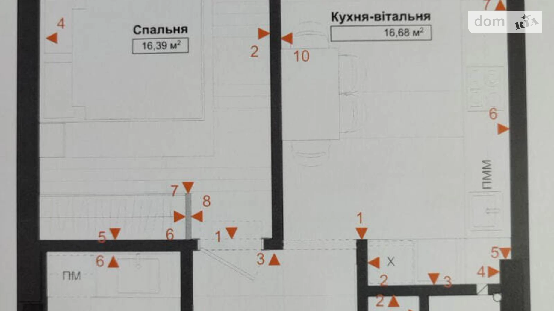 Продається 1-кімнатна квартира 47.7 кв. м у Львові, вул. Гетьмана Івана Мазепи, 25Д - фото 3