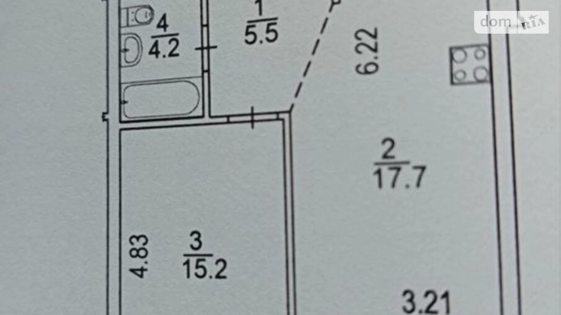 Продается 1-комнатная квартира 46.8 кв. м в Киеве, ул. Евгения Сверстюка(Марины Расковой), 6Е - фото 3