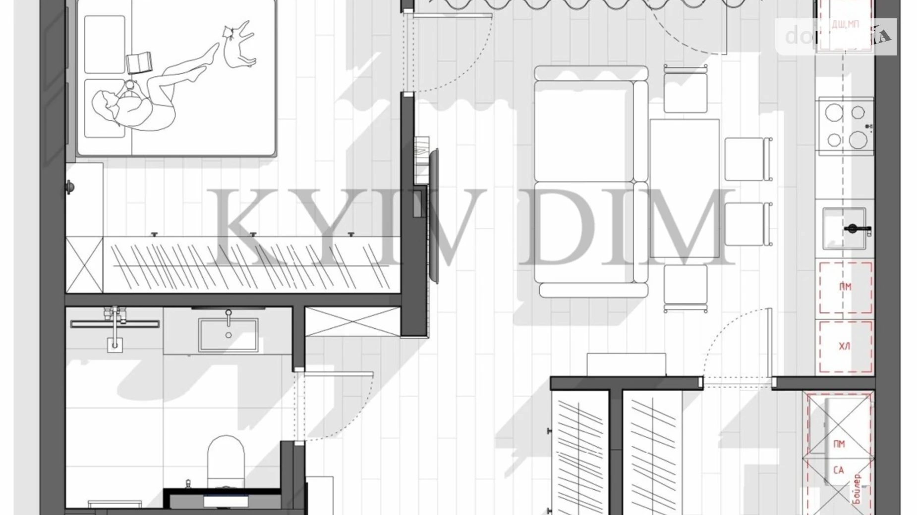 Продается 1-комнатная квартира 53 кв. м в, цена: 155000 $ - фото 3