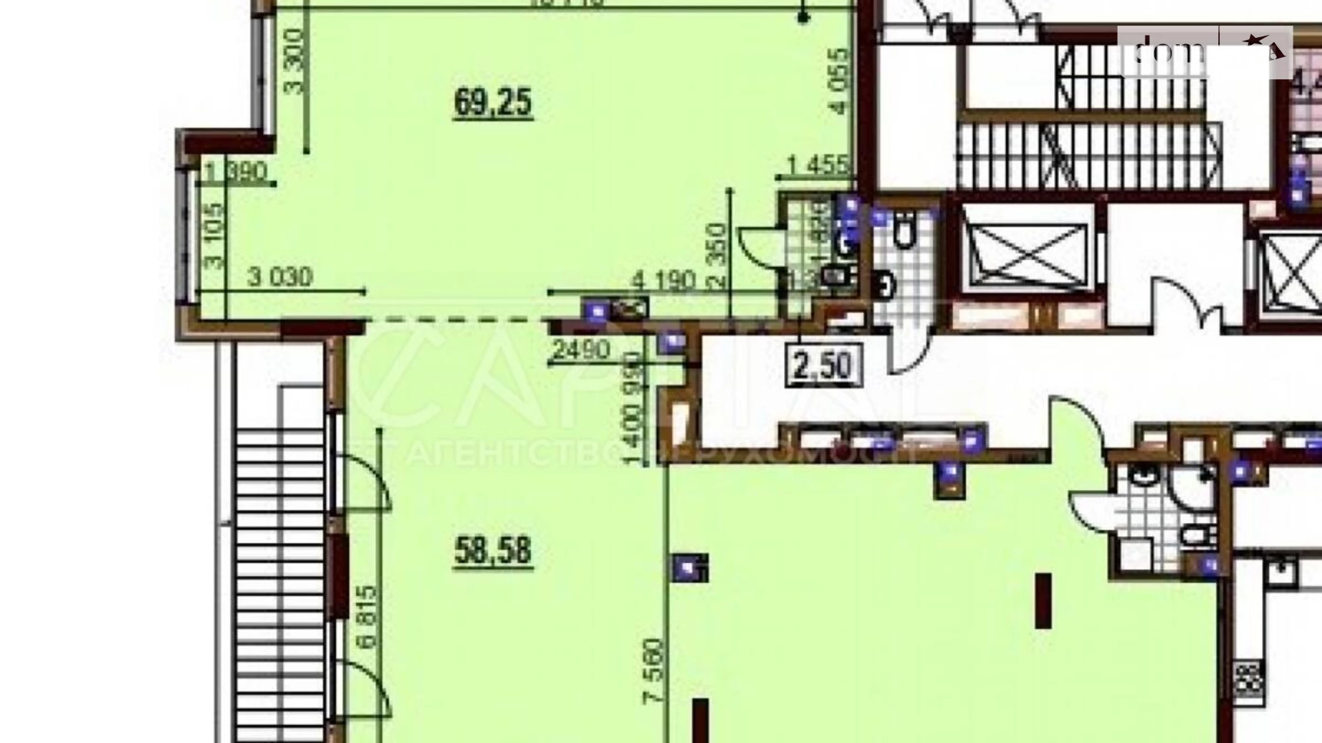 Продается помещения свободного назначения 207 кв. м в 15-этажном здании, цена: 489500 $ - фото 4
