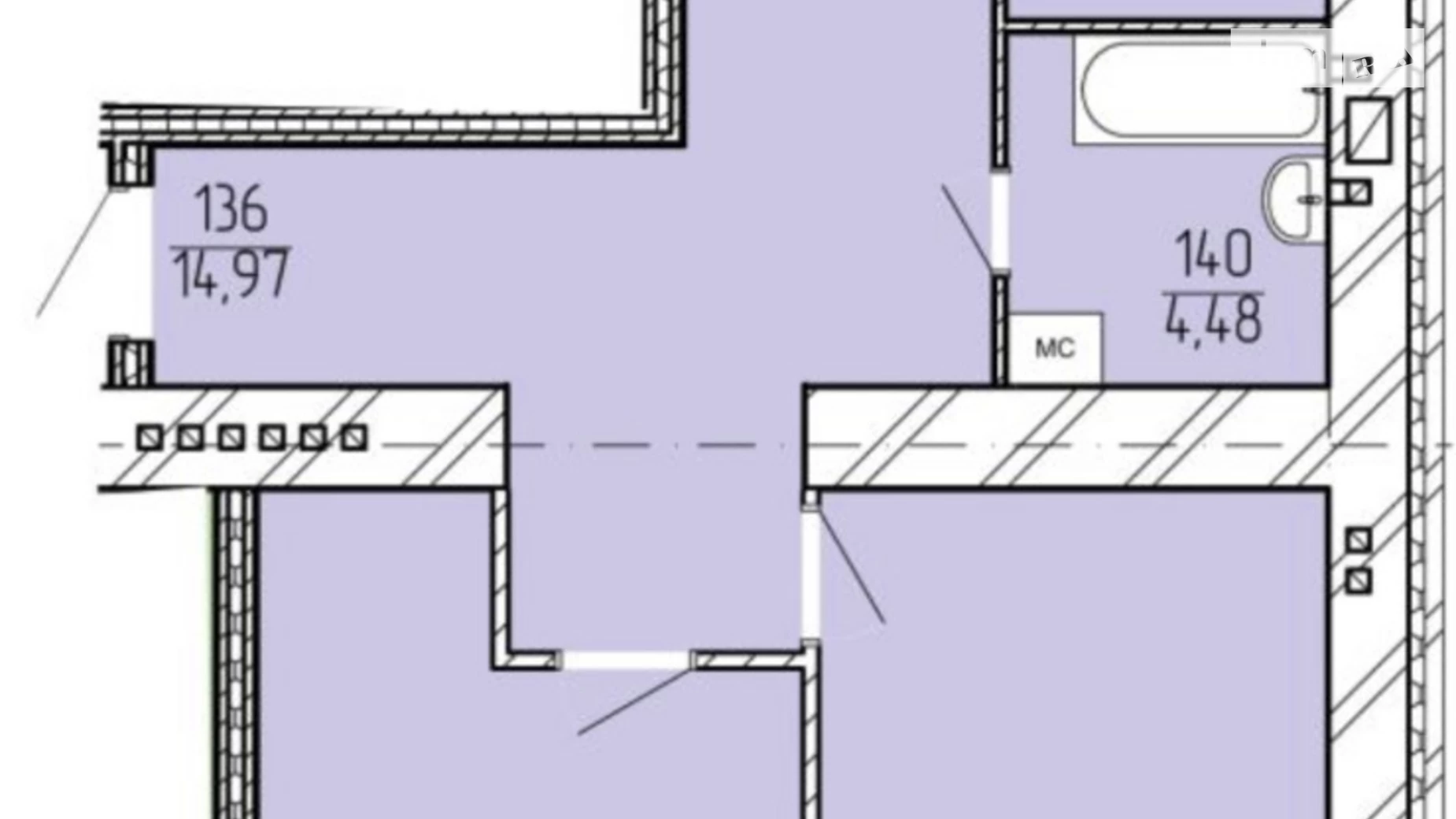 Продается 2-комнатная квартира 92 кв. м в Житомире, ул. Театральная, 21 - фото 3