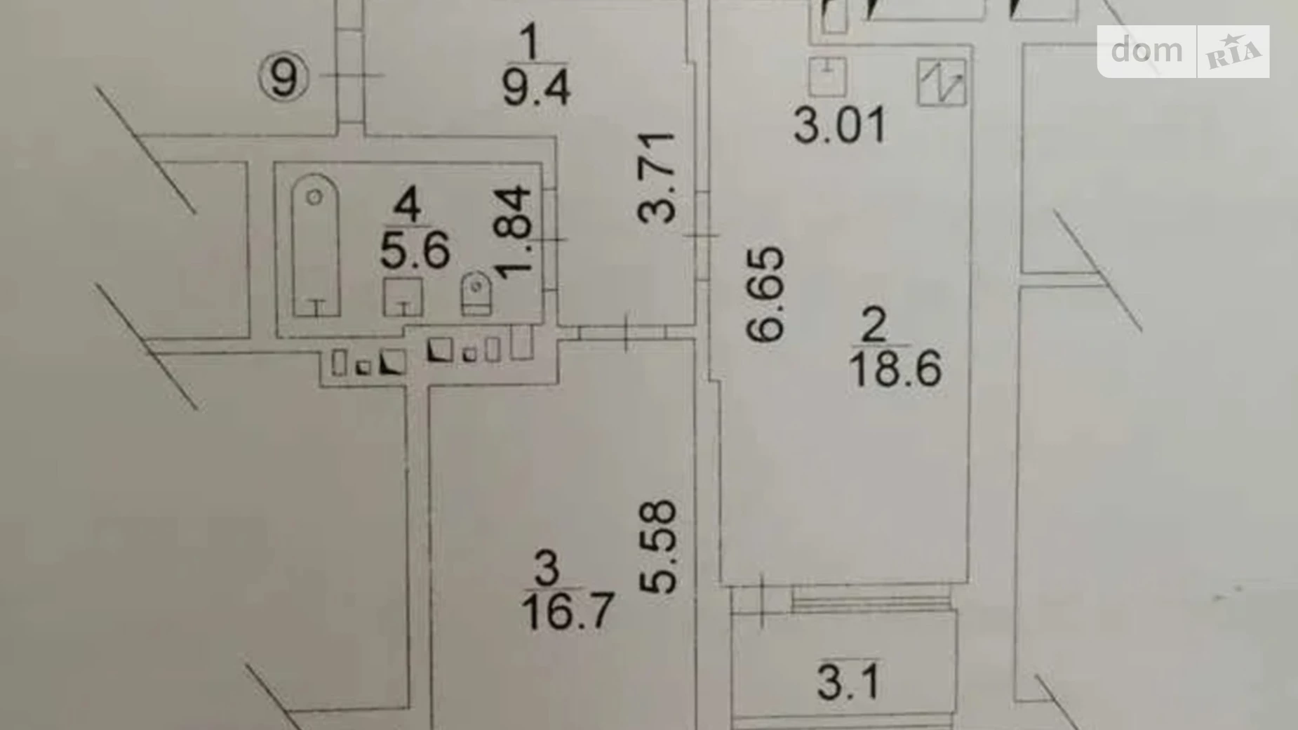 Продається 1-кімнатна квартира 54 кв. м у Києві, вул. Олександра Олеся - фото 4