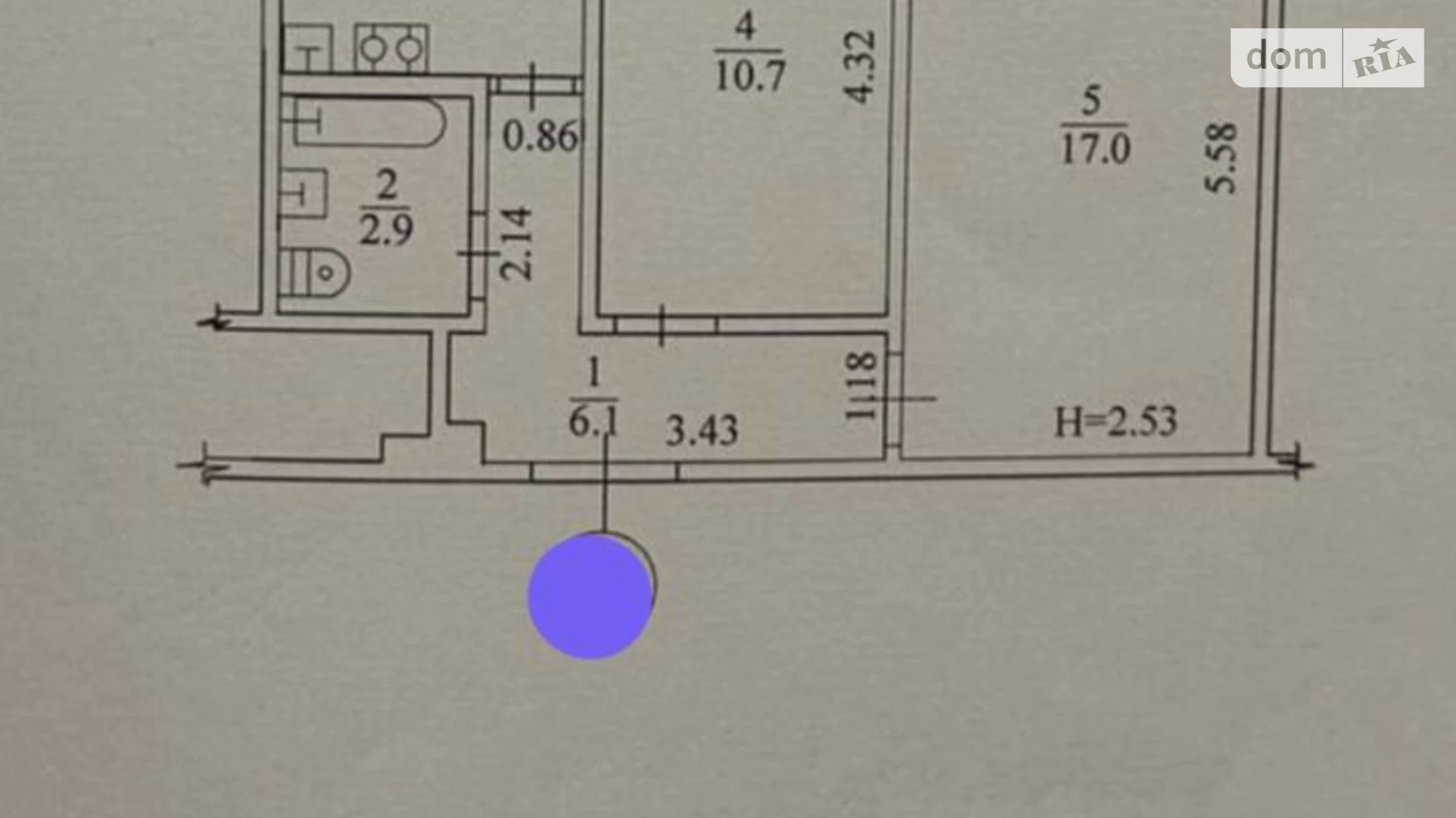 Продается 2-комнатная квартира 42.2 кв. м в Харькове, бул. Жасминовый, 6 - фото 5