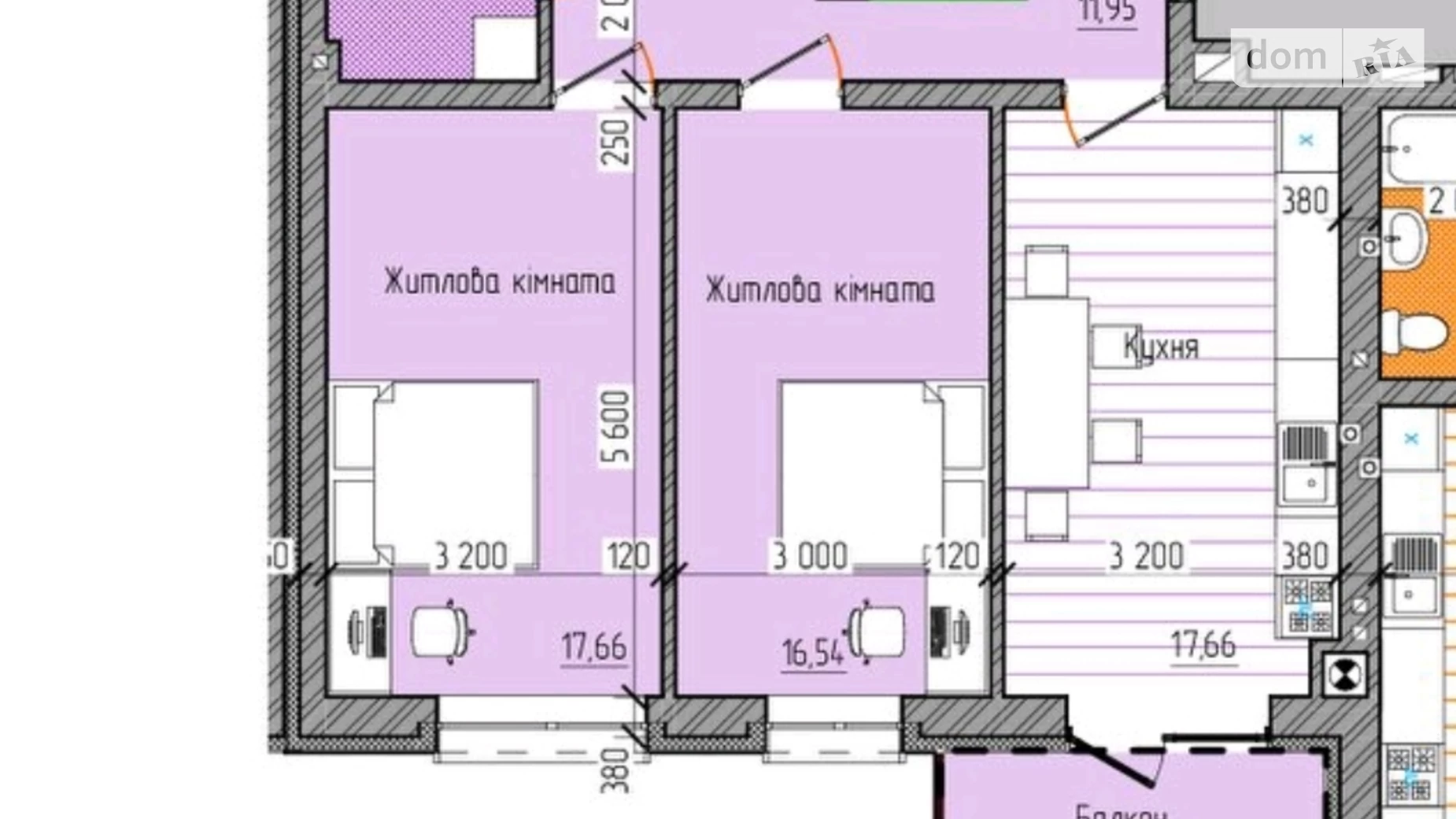 Продається 2-кімнатна квартира 78 кв. м у Чернівцях - фото 5