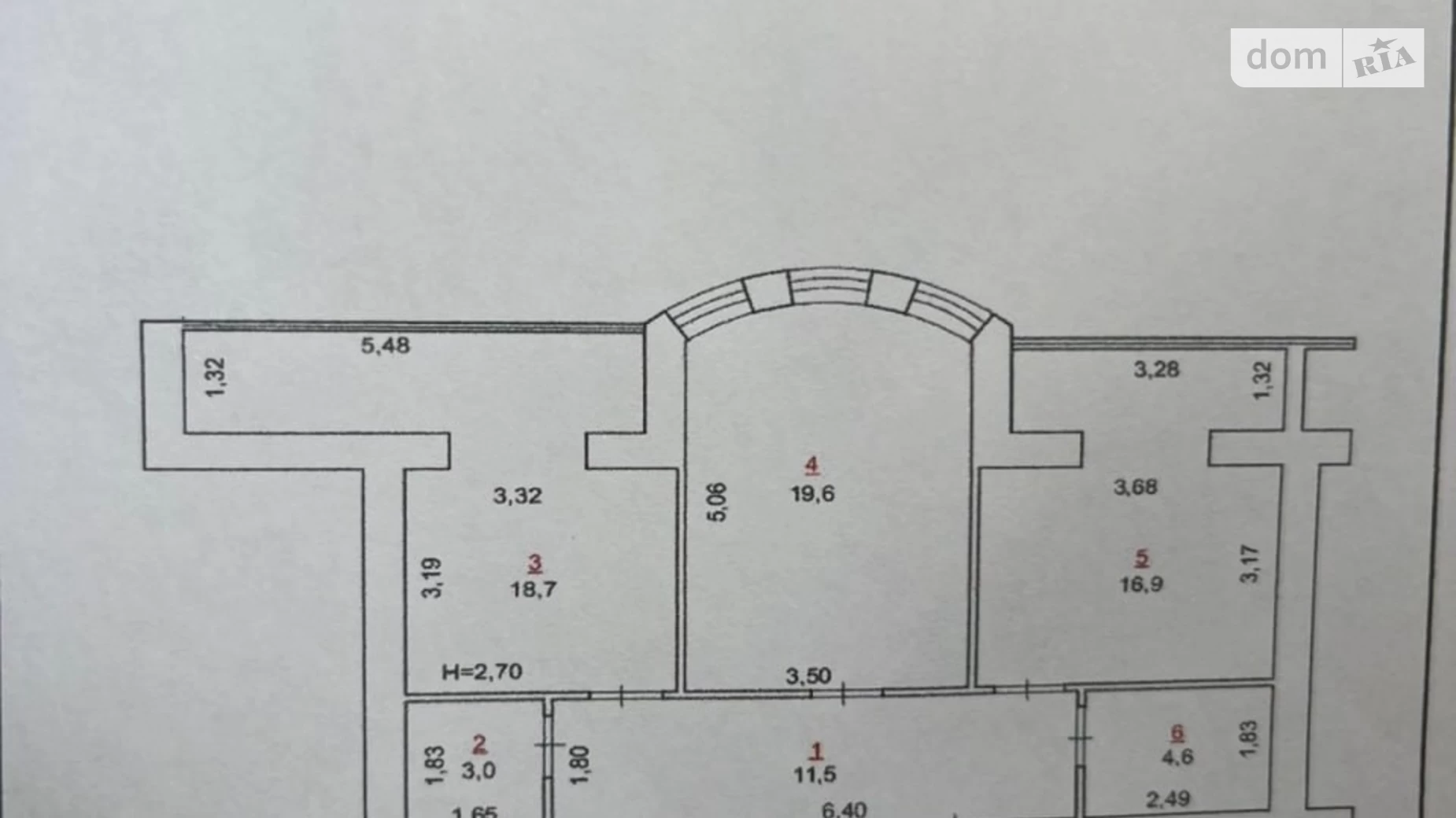 Продается 2-комнатная квартира 74.2 кв. м в, цена: 57000 $ - фото 4