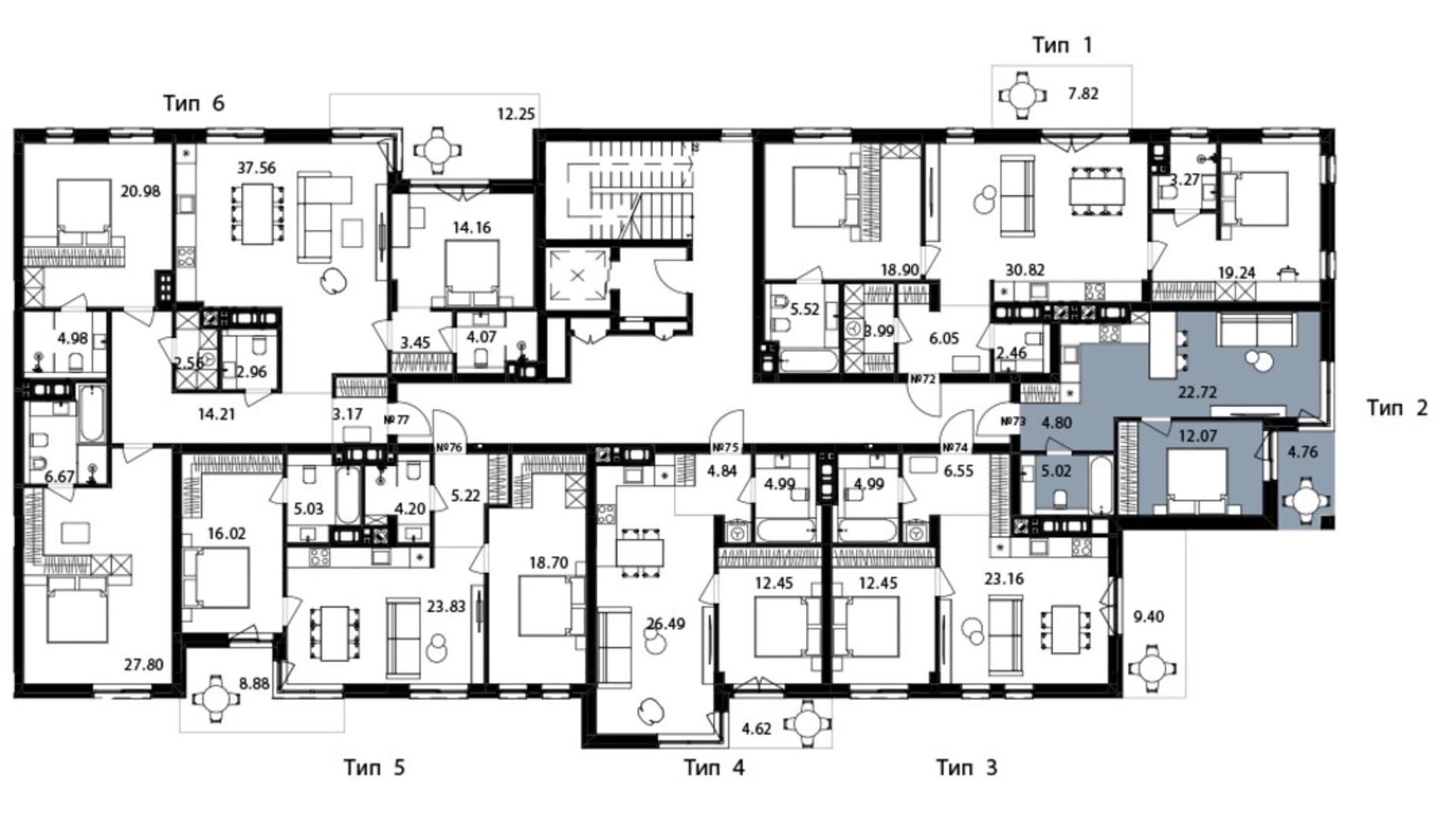Продается 1-комнатная квартира 46.99 кв. м в Львове, ул. Пасечная, 154 - фото 2