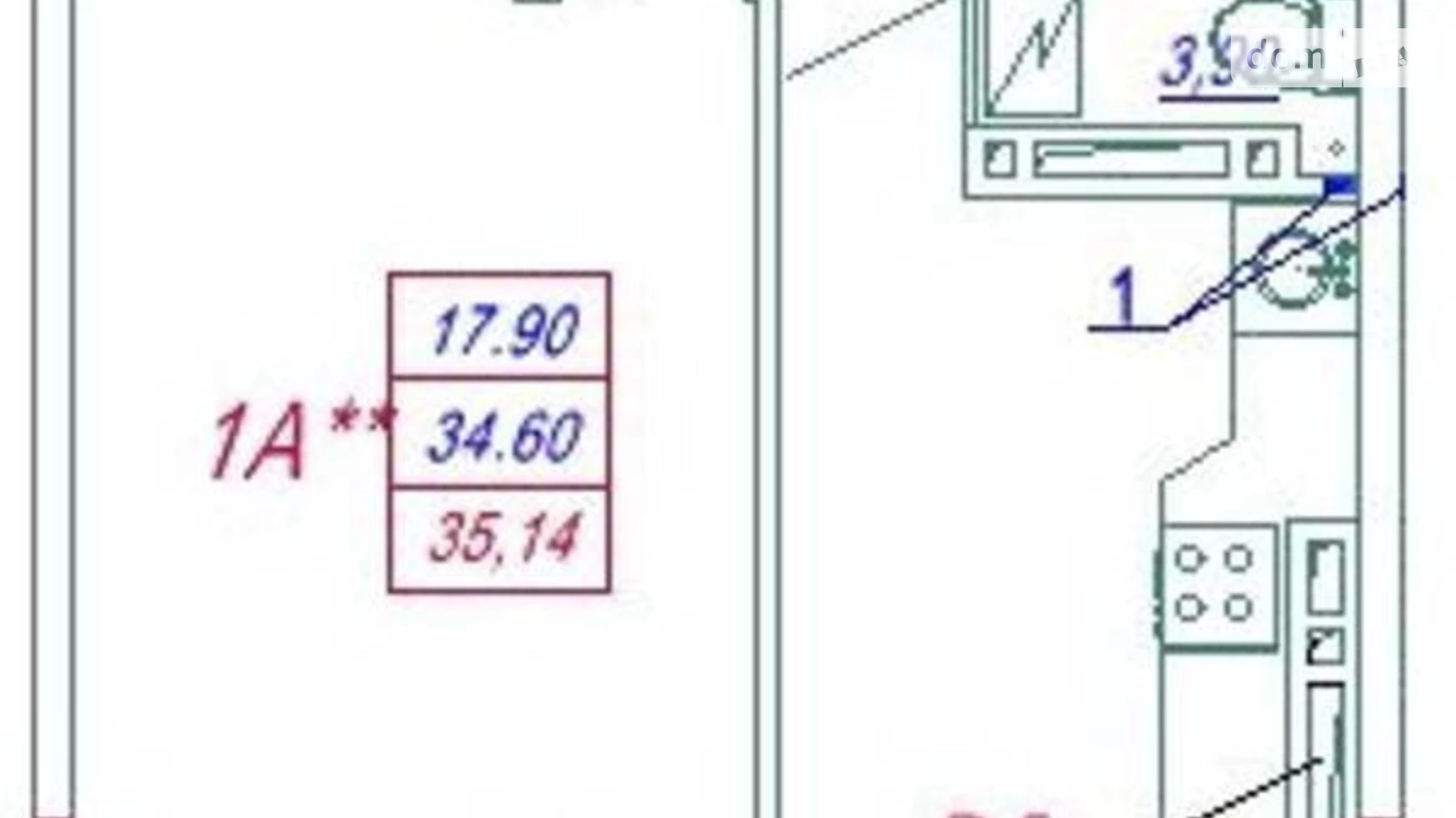 Продается 1-комнатная квартира 35 кв. м в Одессе, ул. Академика Сахарова, 20Б - фото 2