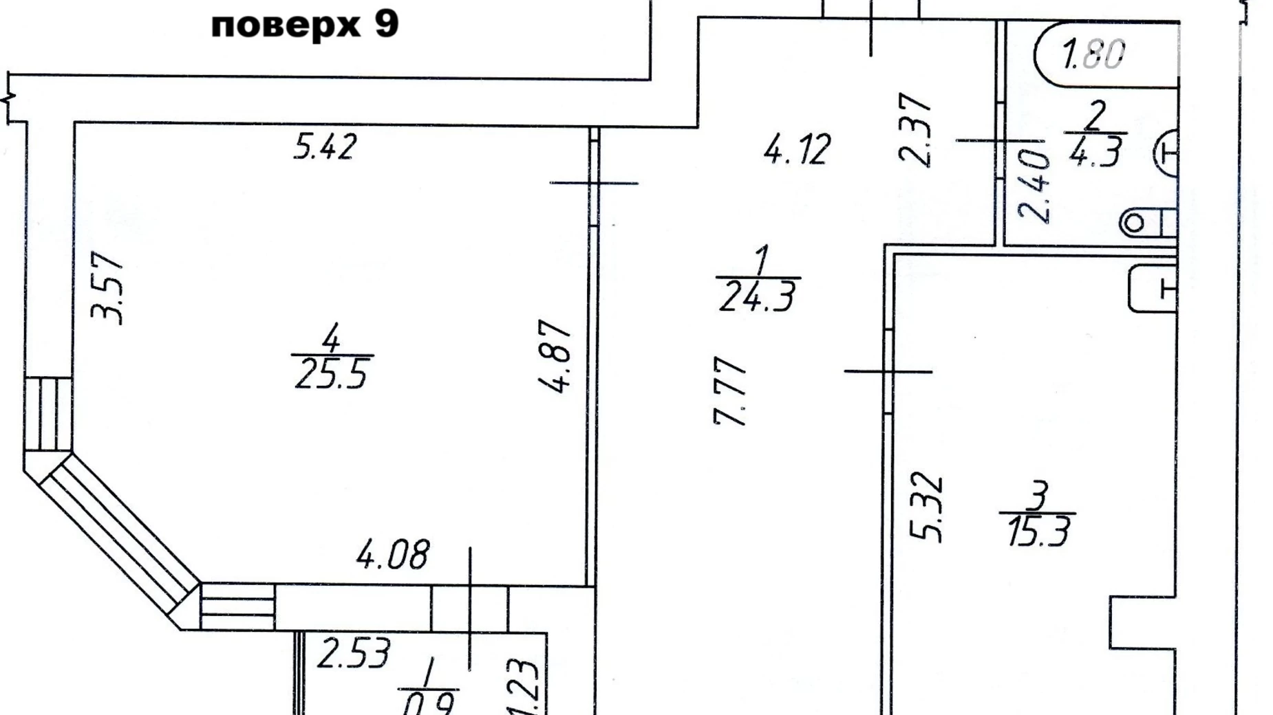Продается 3-комнатная квартира 140.6 кв. м в Чернигове, ул. Жабинского, 2В - фото 3