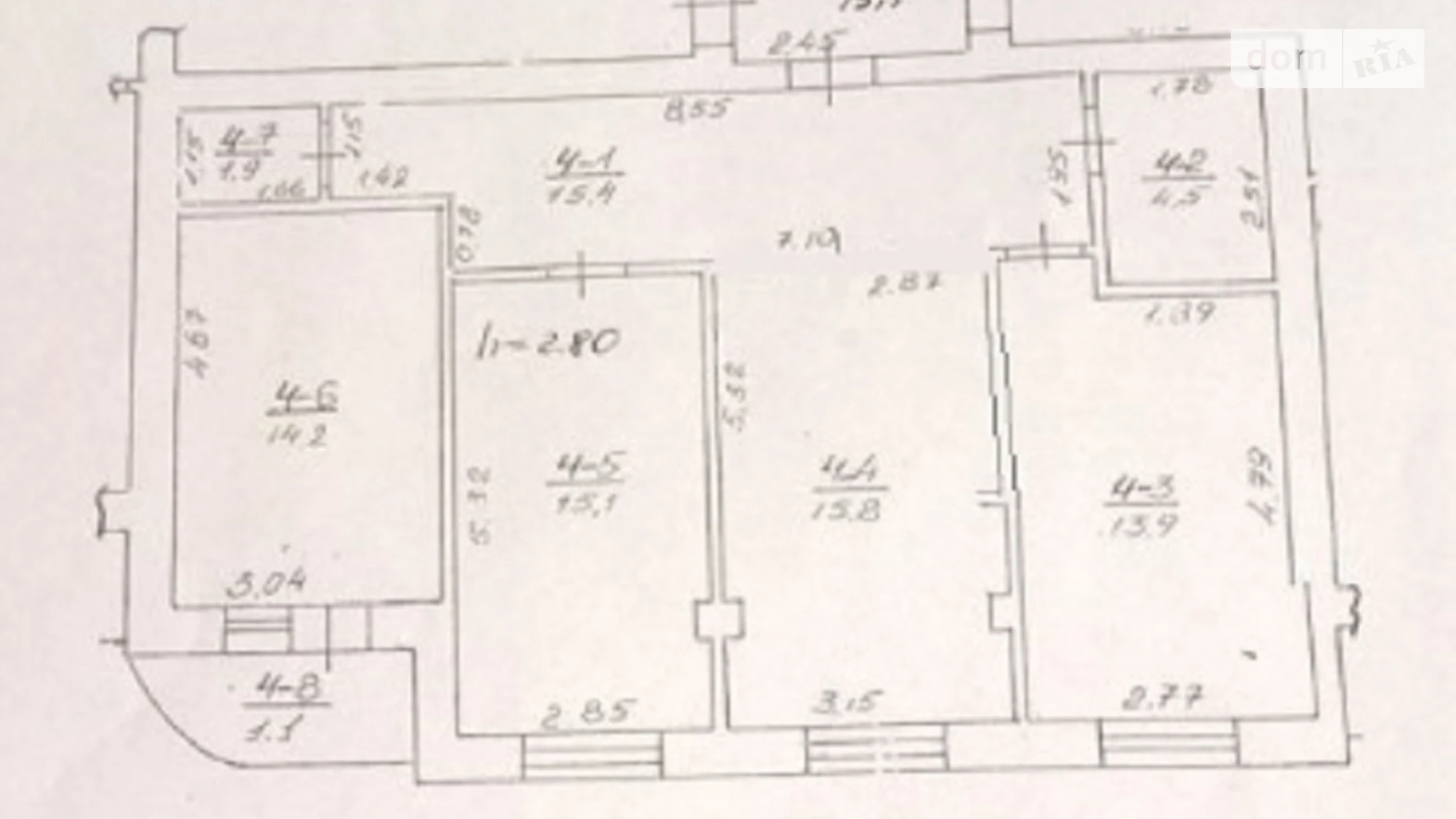 Продается 3-комнатная квартира 82 кв. м в Львове, ул. Княжа, 12 - фото 2