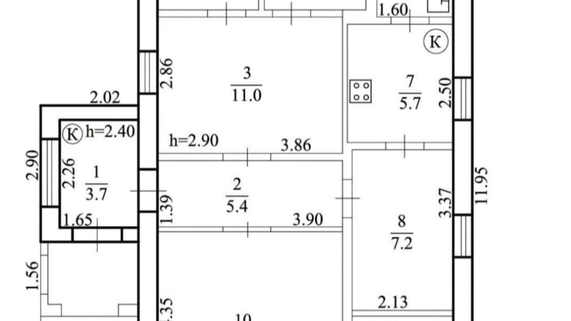 Продается одноэтажный дом 68.3 кв. м с балконом, цена: 53000 $ - фото 3