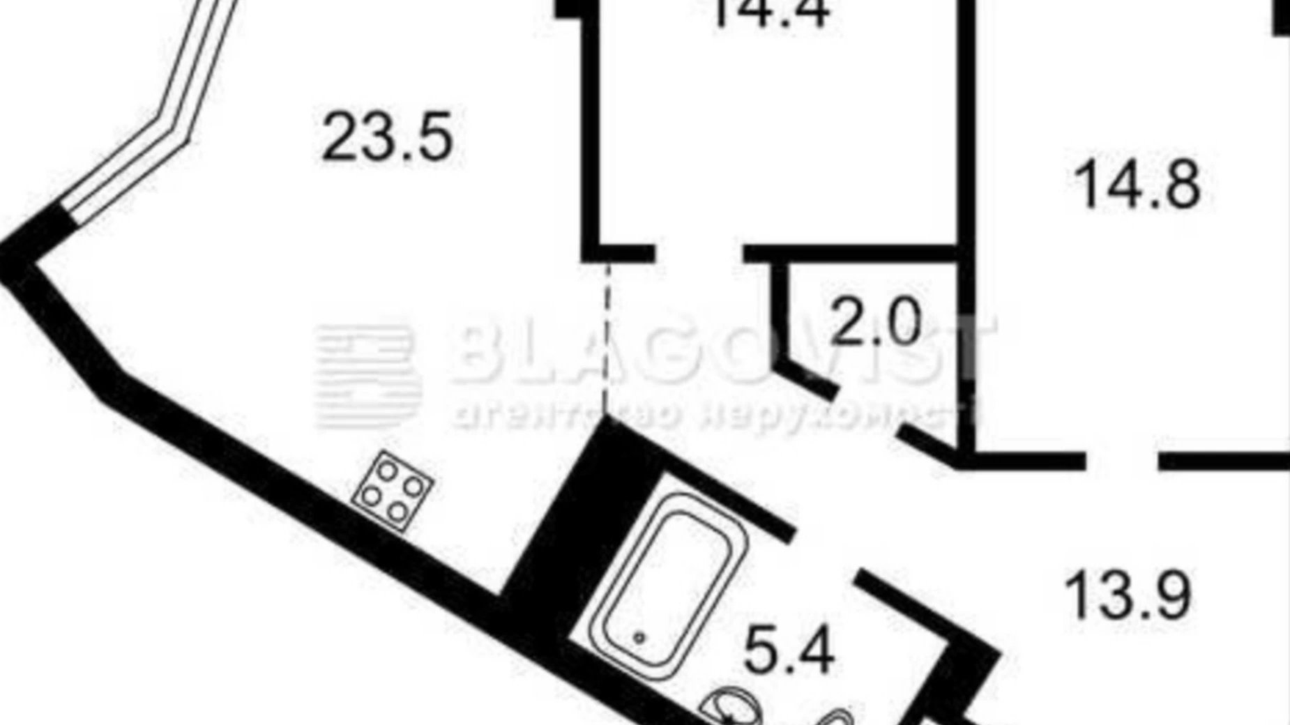 Продается 2-комнатная квартира 80 кв. м в Киеве, просп. Берестейский(Победы), 11 корпус 2 - фото 2