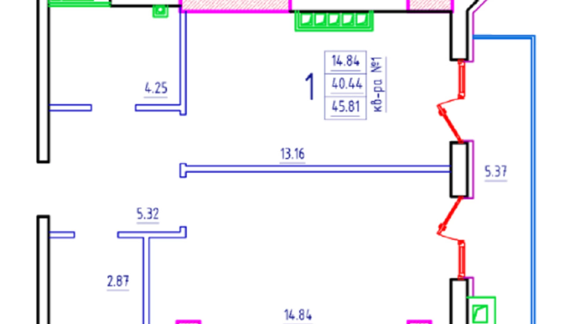 Продается 1-комнатная квартира 44.5 кв. м в Одессе, ул. Гимназическая, 13 - фото 3