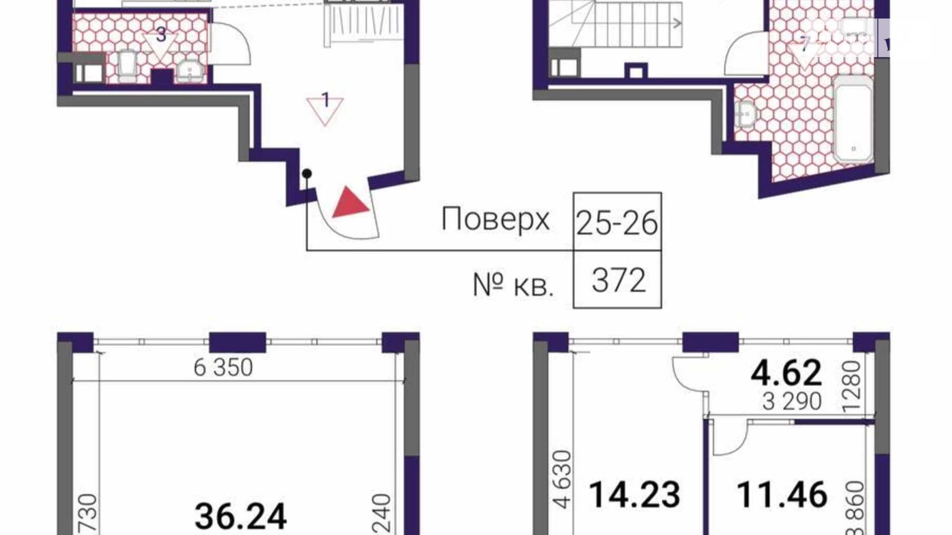Продается 3-комнатная квартира 93.68 кв. м в Киеве - фото 3