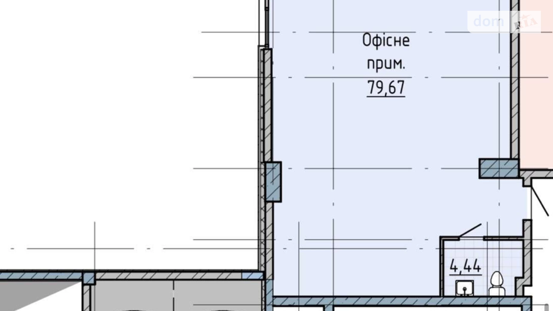 Сдается в аренду помещения свободного назначения 79 кв. м в 25-этажном здании, цена: 1195 $ - фото 5