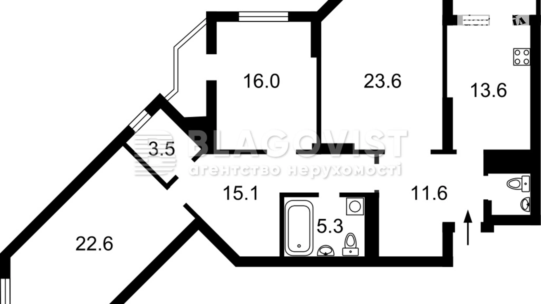 Продается 3-комнатная квартира 120 кв. м в Киеве, ул. Елены Пчилки, 5 - фото 2